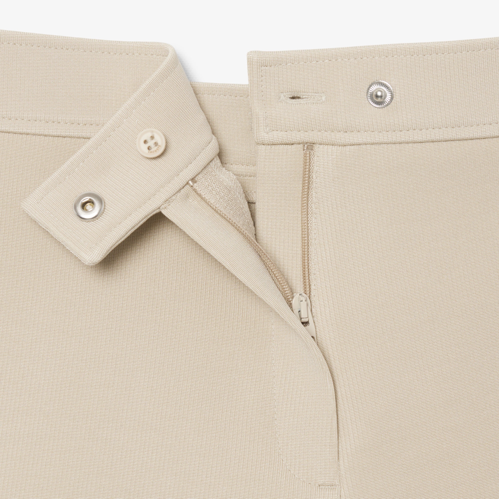 SS26 RUNWAY Kadın Saten Bej Şort