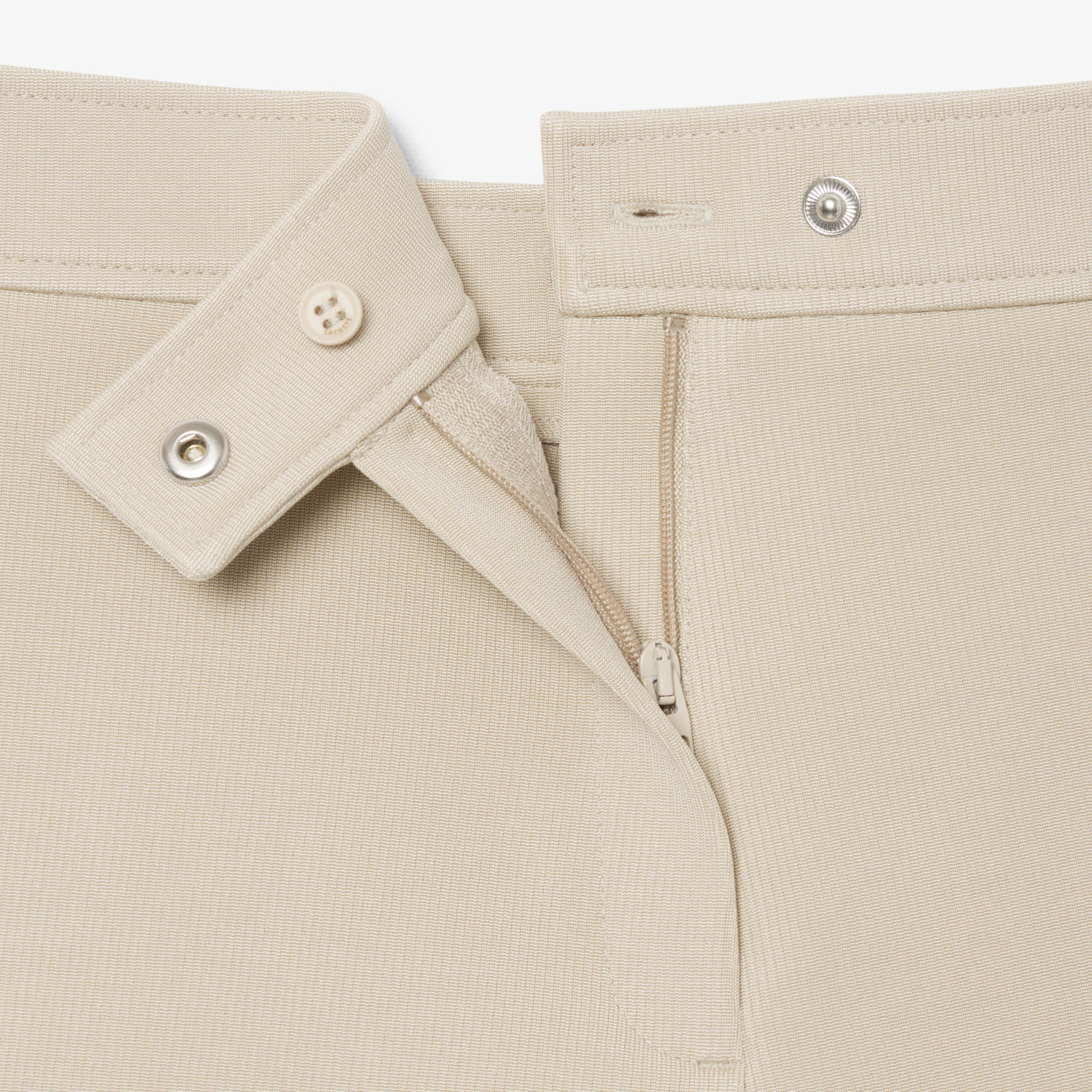 SS26 RUNWAY Kadın Saten Bej Şort