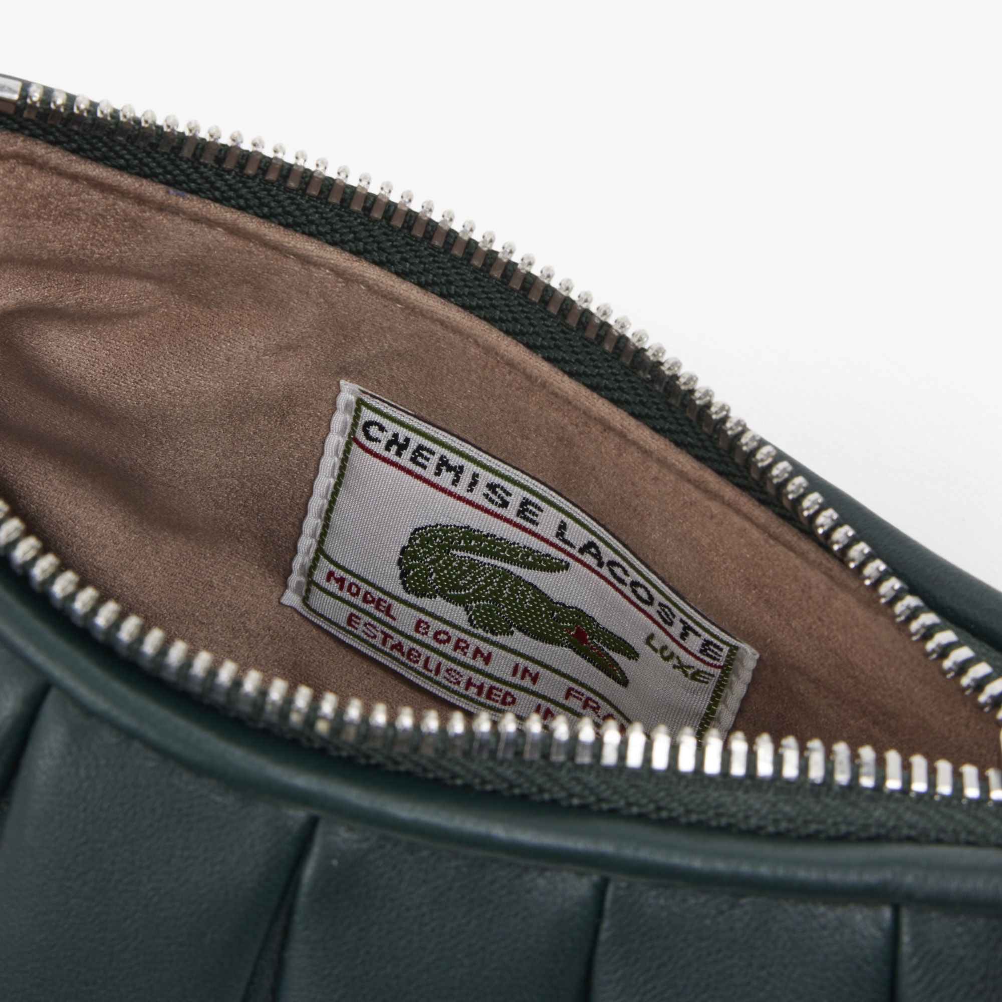 SS26 RUNWAY Mini Lenglen Kadın Deri Koyu Yeşil Omuz Çantası