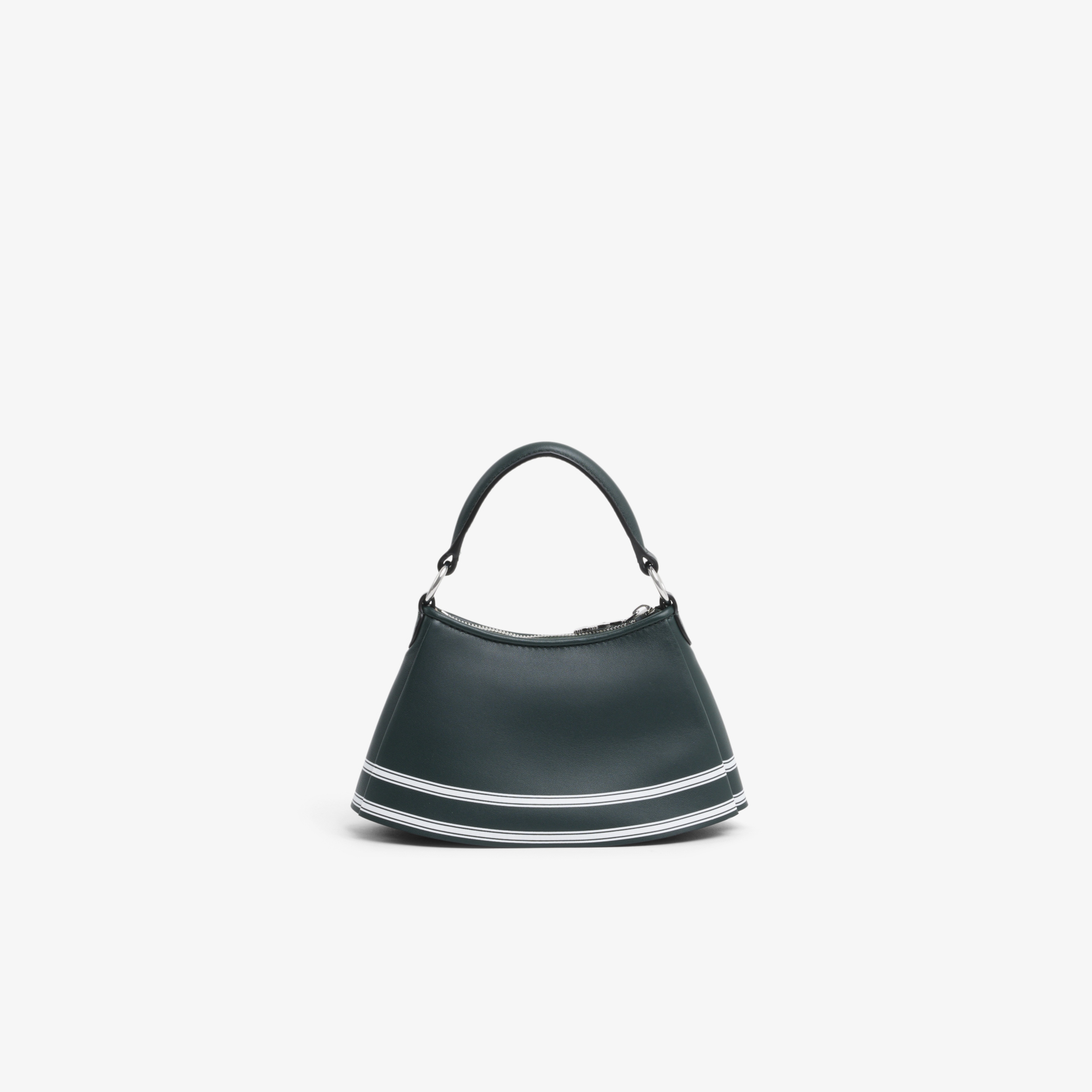 SS26 RUNWAY Mini Lenglen Kadın Deri Koyu Yeşil Omuz Çantası