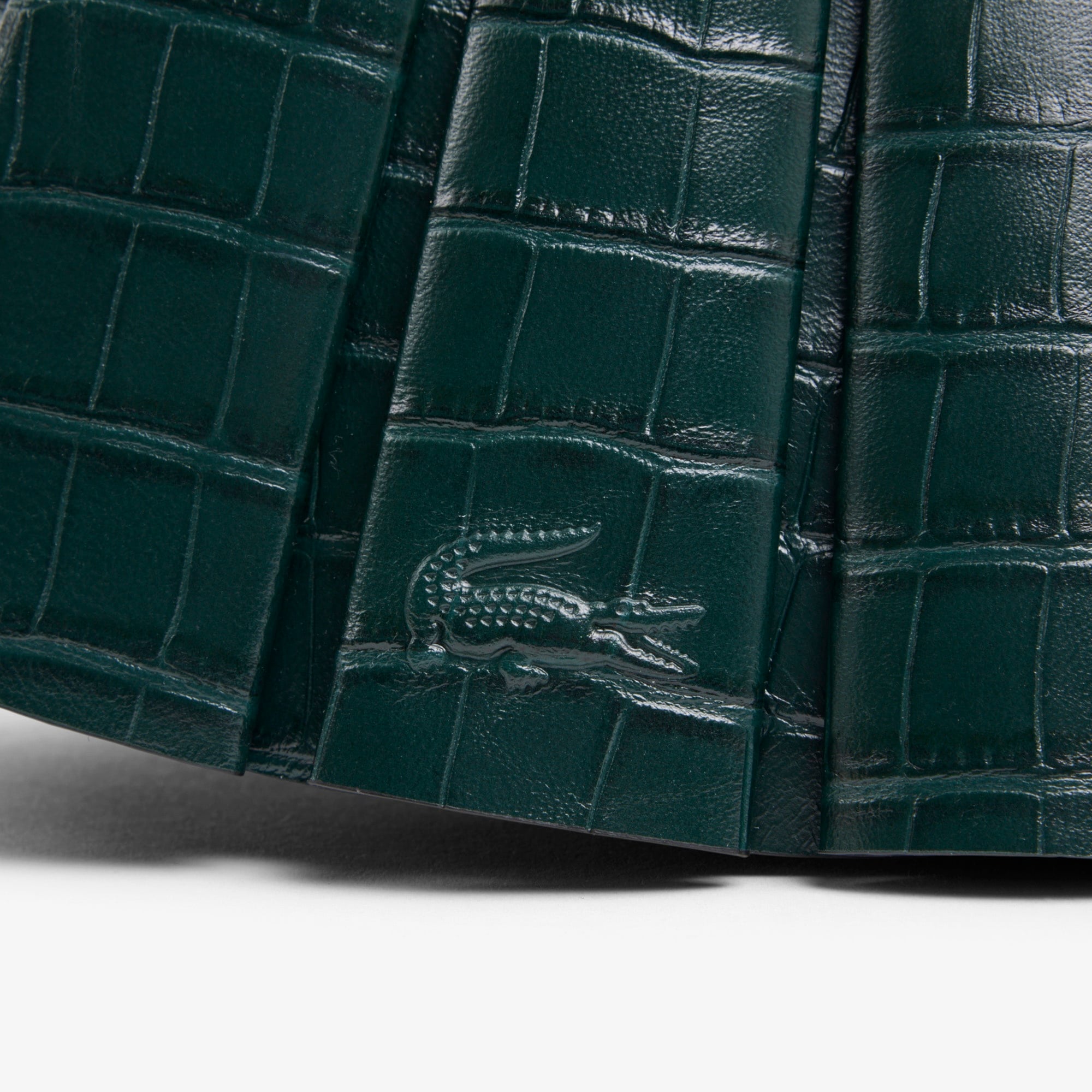 SS26 RUNWAY Small Lenglen Kadın Deri Koyu Yeşil Omuz Çantası