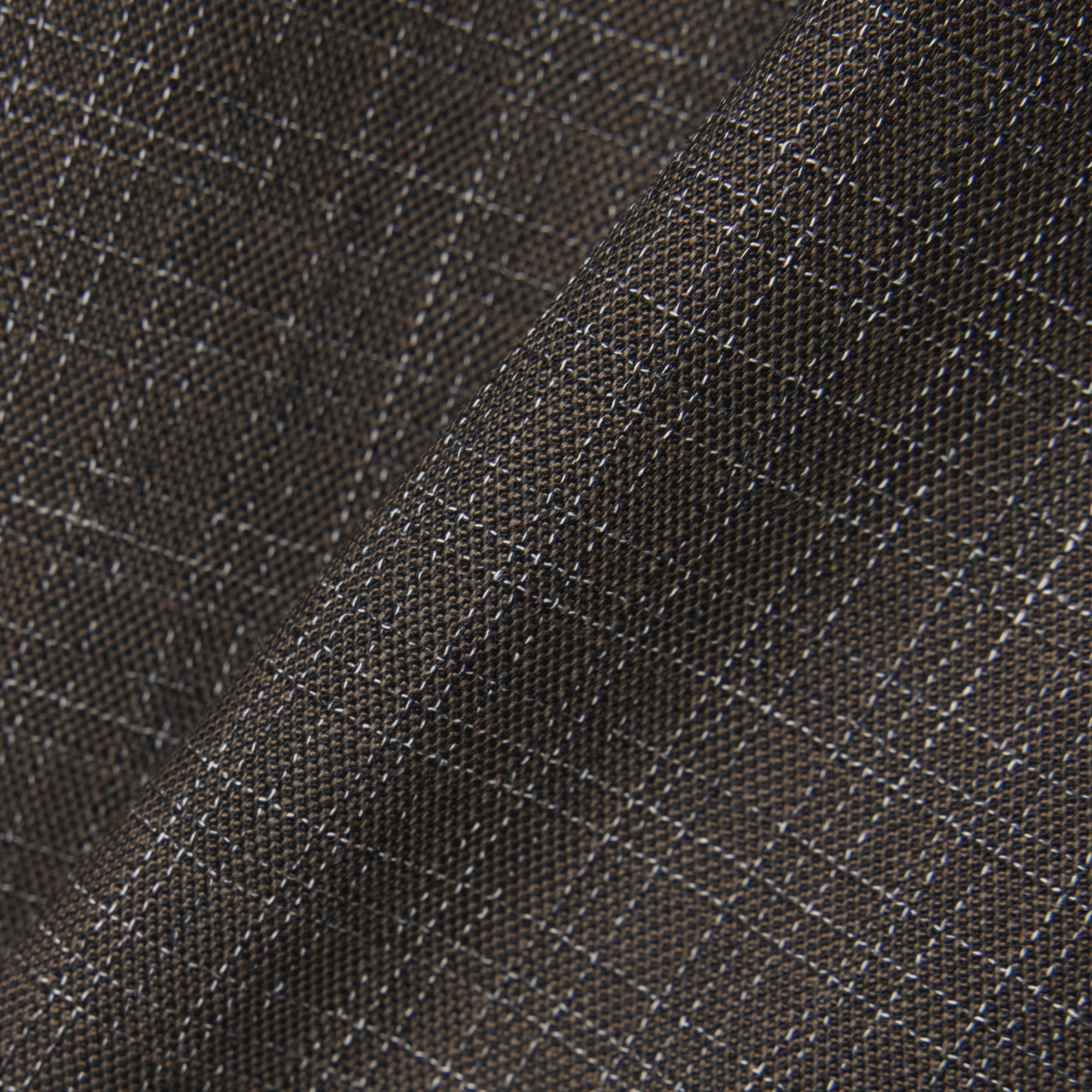 SS26 RUNWAY Erkek Straight Fit Yün Kahverengi Pantolon