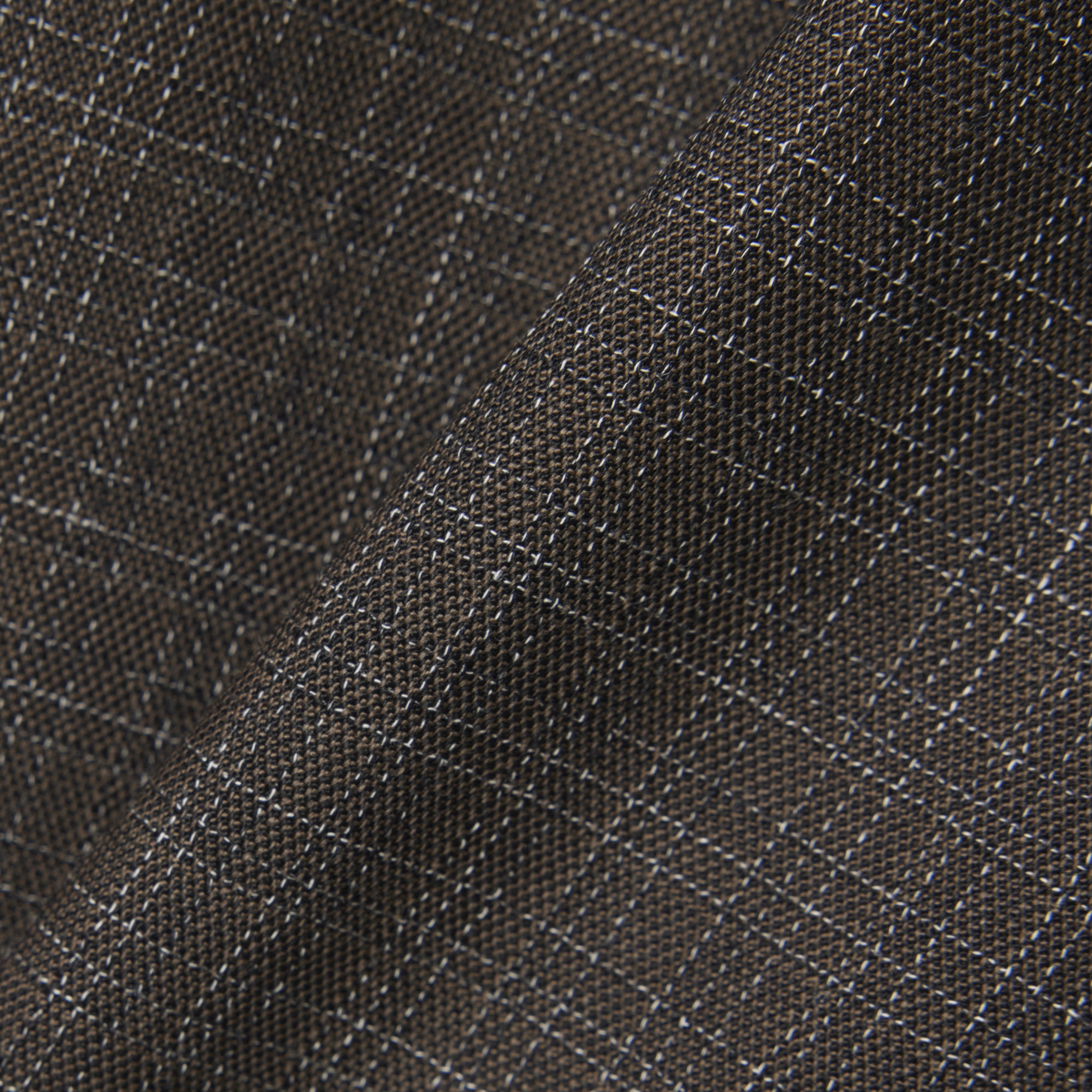 SS26 RUNWAY Erkek Straight Fit Yün Kahverengi Pantolon