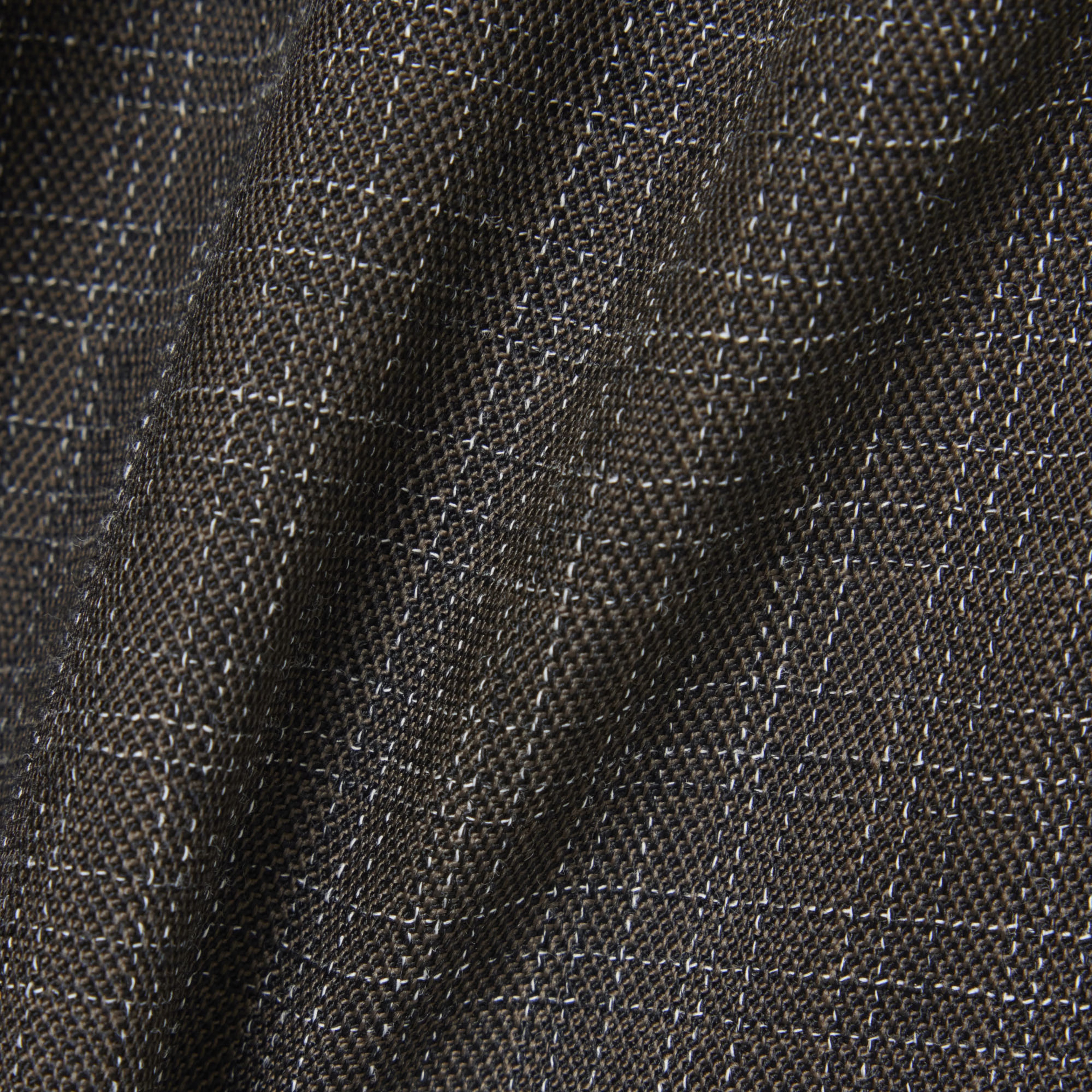 SS26 RUNWAY Kadın Oversize Fit Yün Kahverengi Pantolon