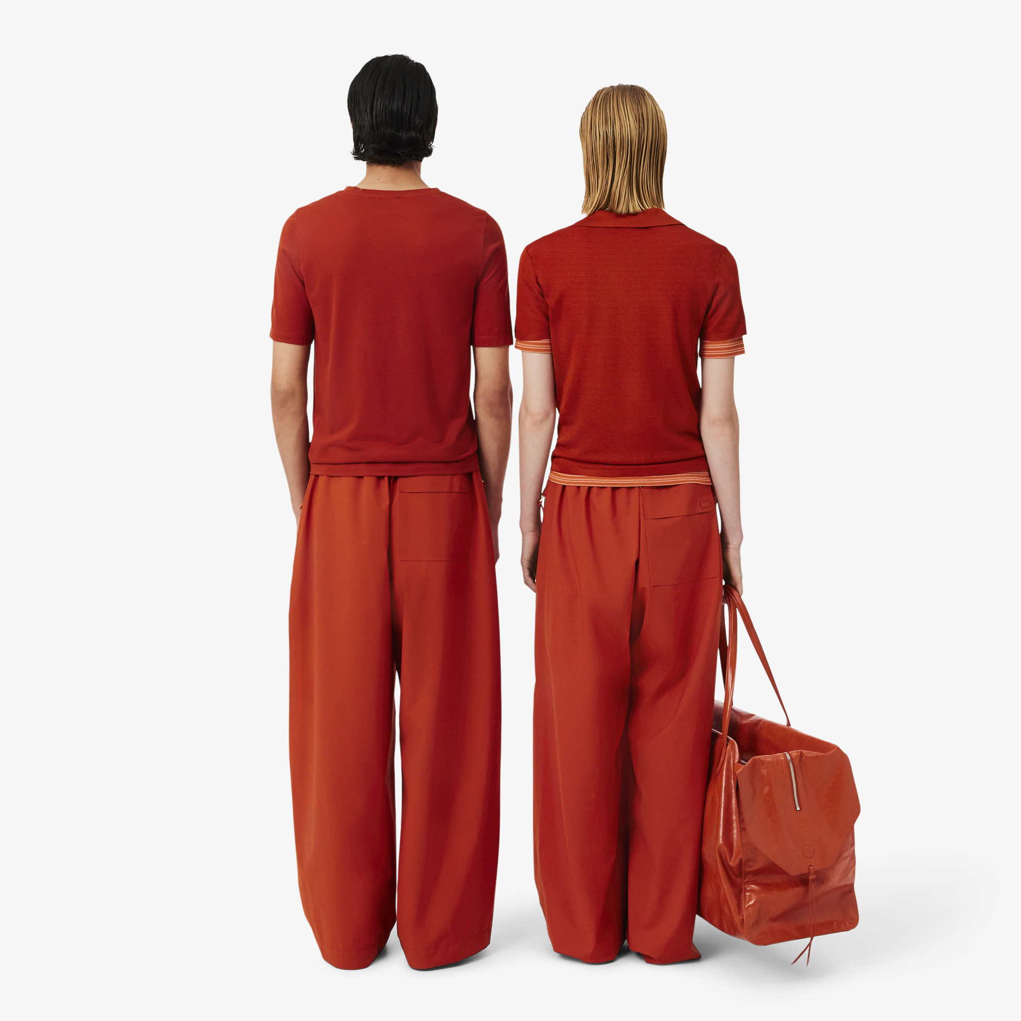 Lacoste SS26 RUNWAY Unisex Turuncu Pantolon görsel 3