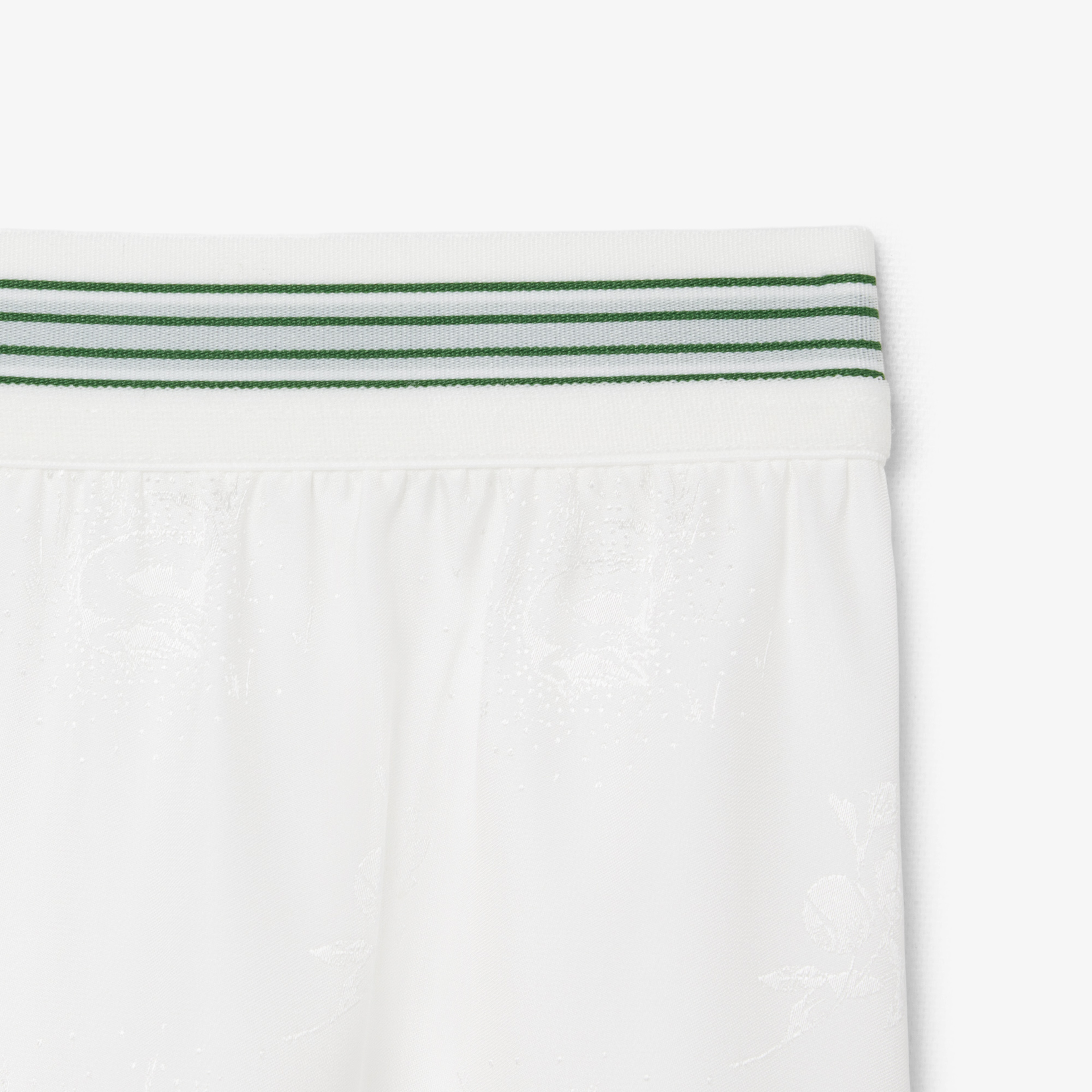 SS26 RUNWAY Kadın Desenli Beyaz Etek