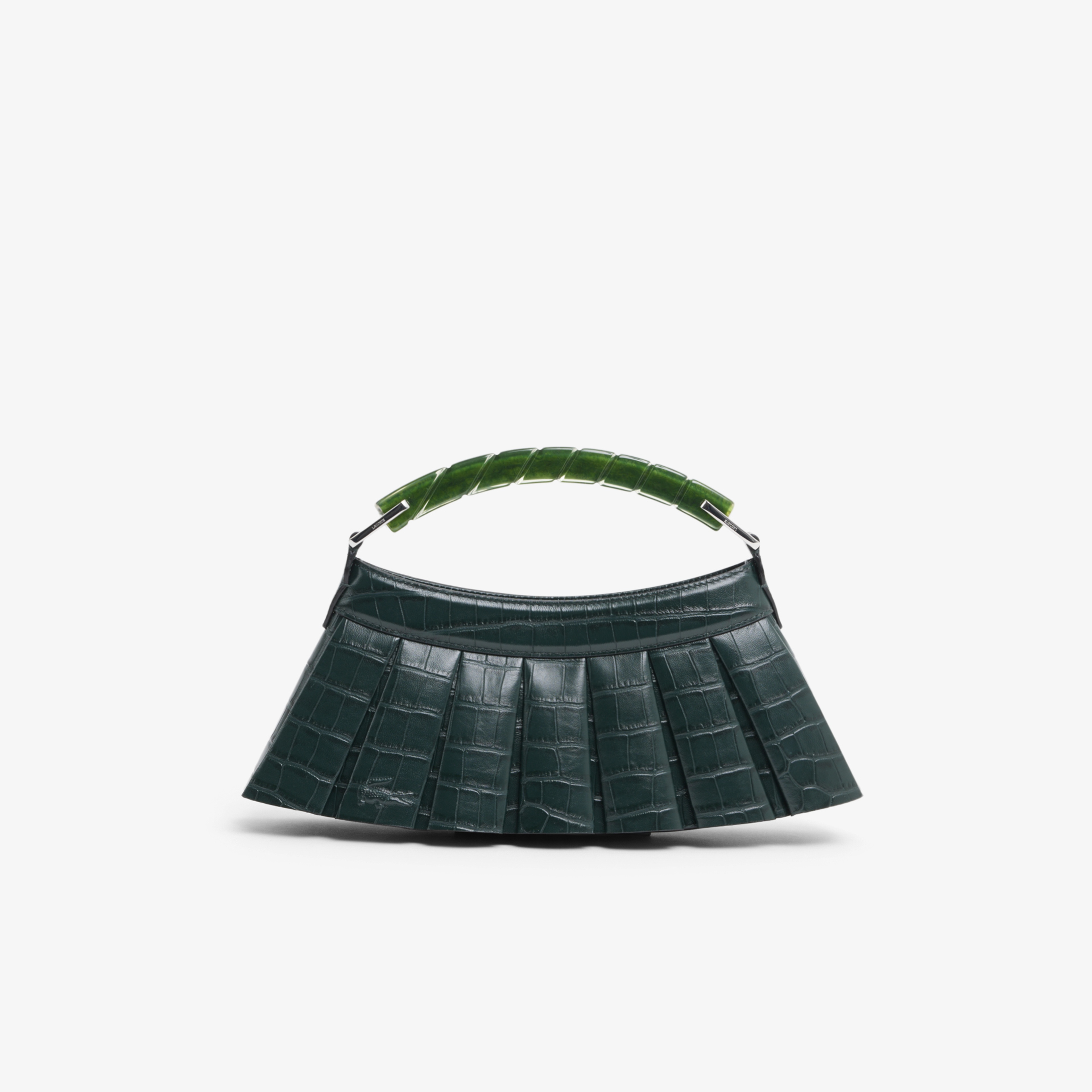 SS26 RUNWAY Lenglen Kadın Deri Koyu Yeşil Omuz Çantası