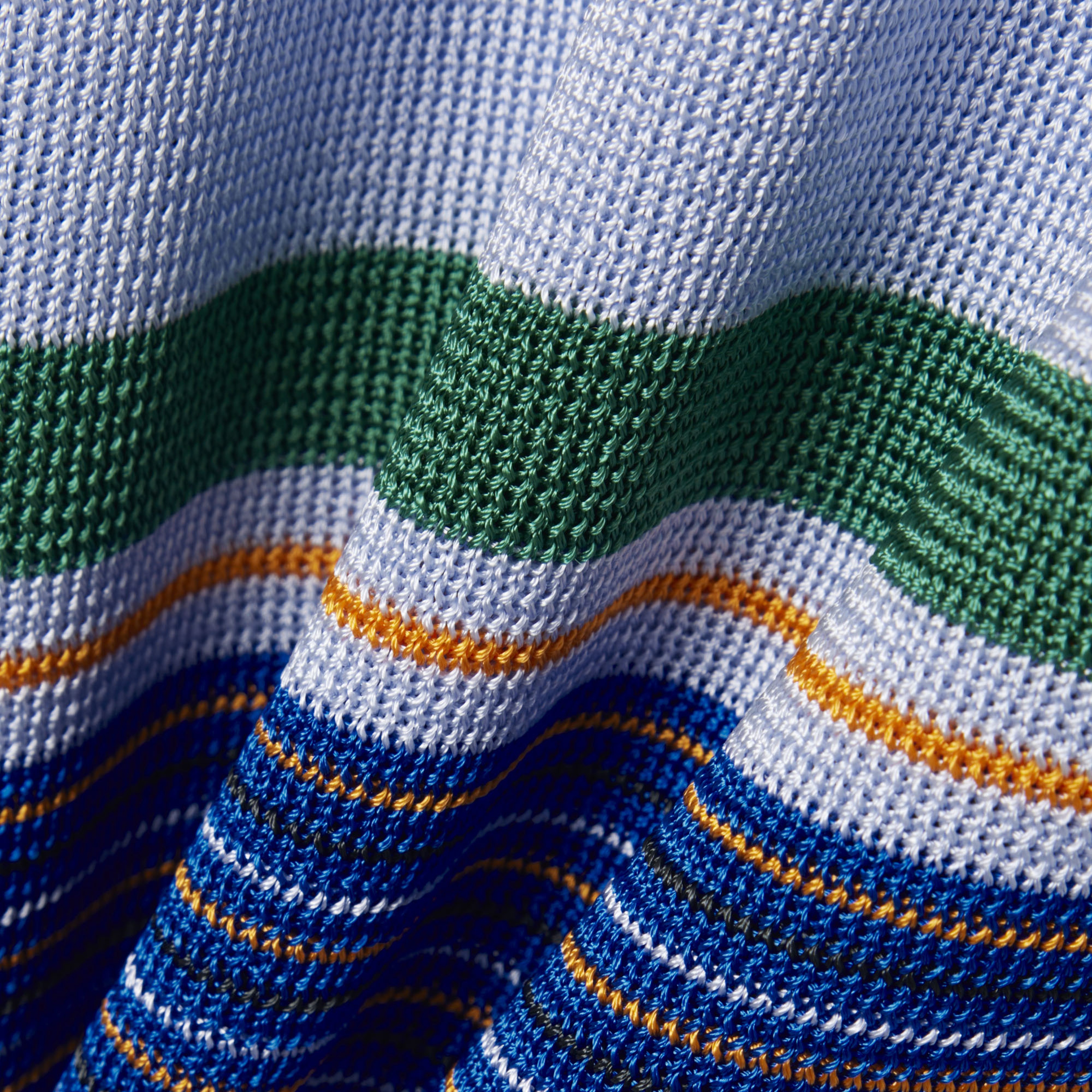 SS26 RUNWAY Kadın Slim Fit Kısa Kollu Polo Yaka Lacivert Triko