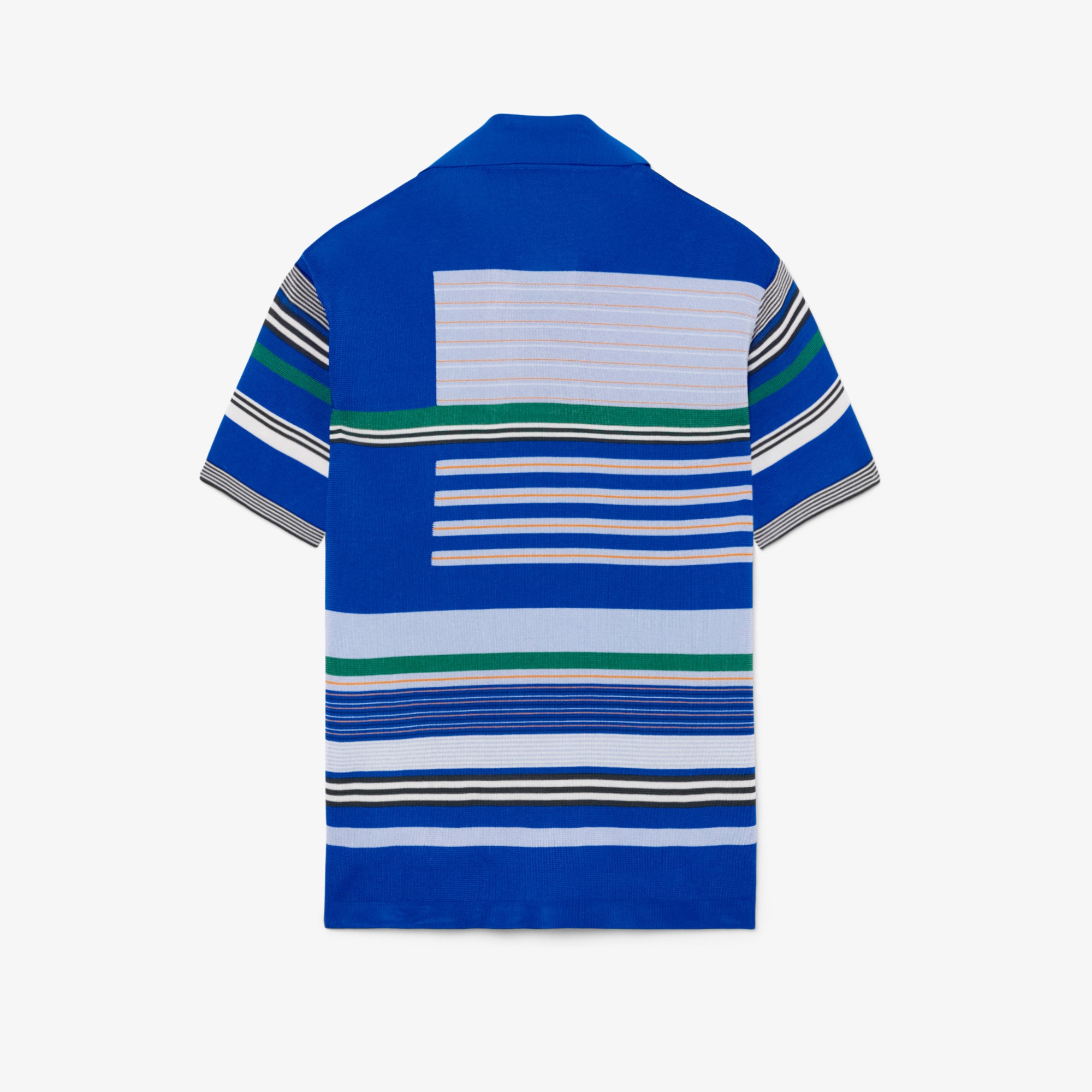 SS26 RUNWAY Kadın Oversize Fit Kısa Kollu Polo Yaka Lacivert Triko