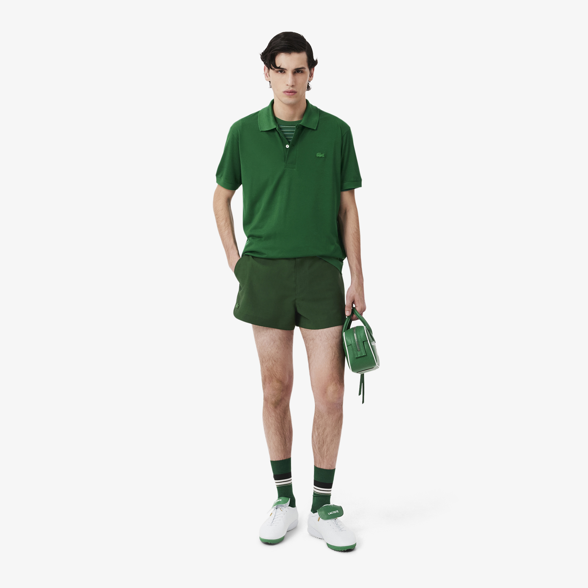 Lacoste SS26 RUNWAY Erkek Yün Yeşil Şort