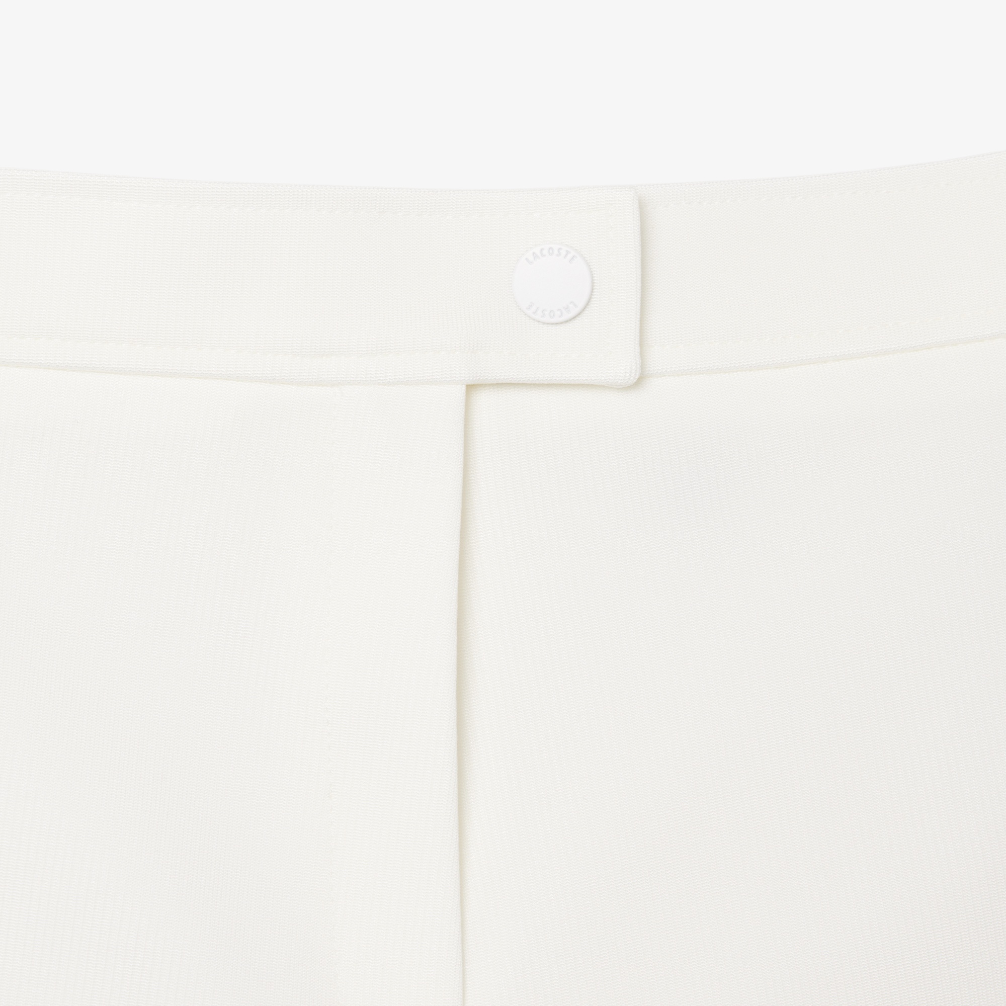 SS26 RUNWAY Kadın Saten Beyaz Şort