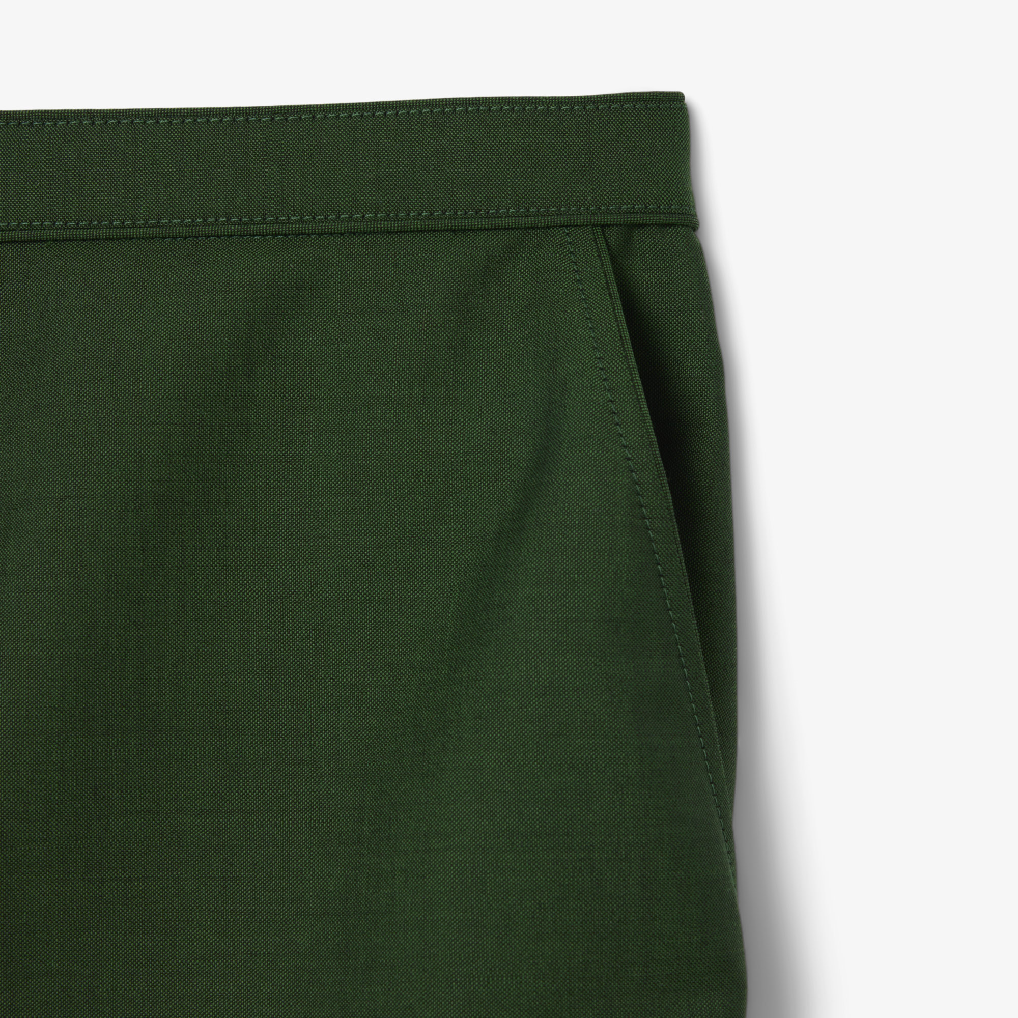 Lacoste SS26 RUNWAY Erkek Yün Yeşil Şort görsel 8