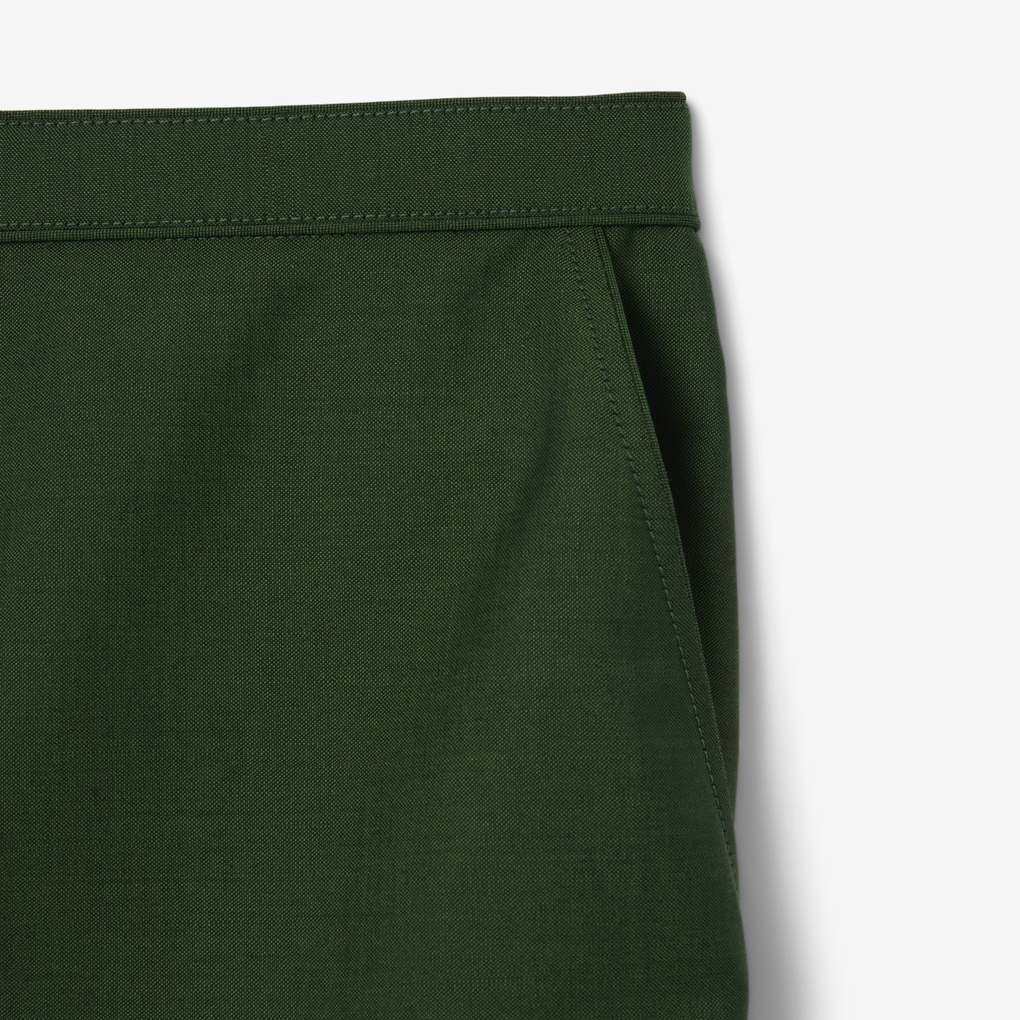 SS26 RUNWAY Erkek Yün Yeşil Şort