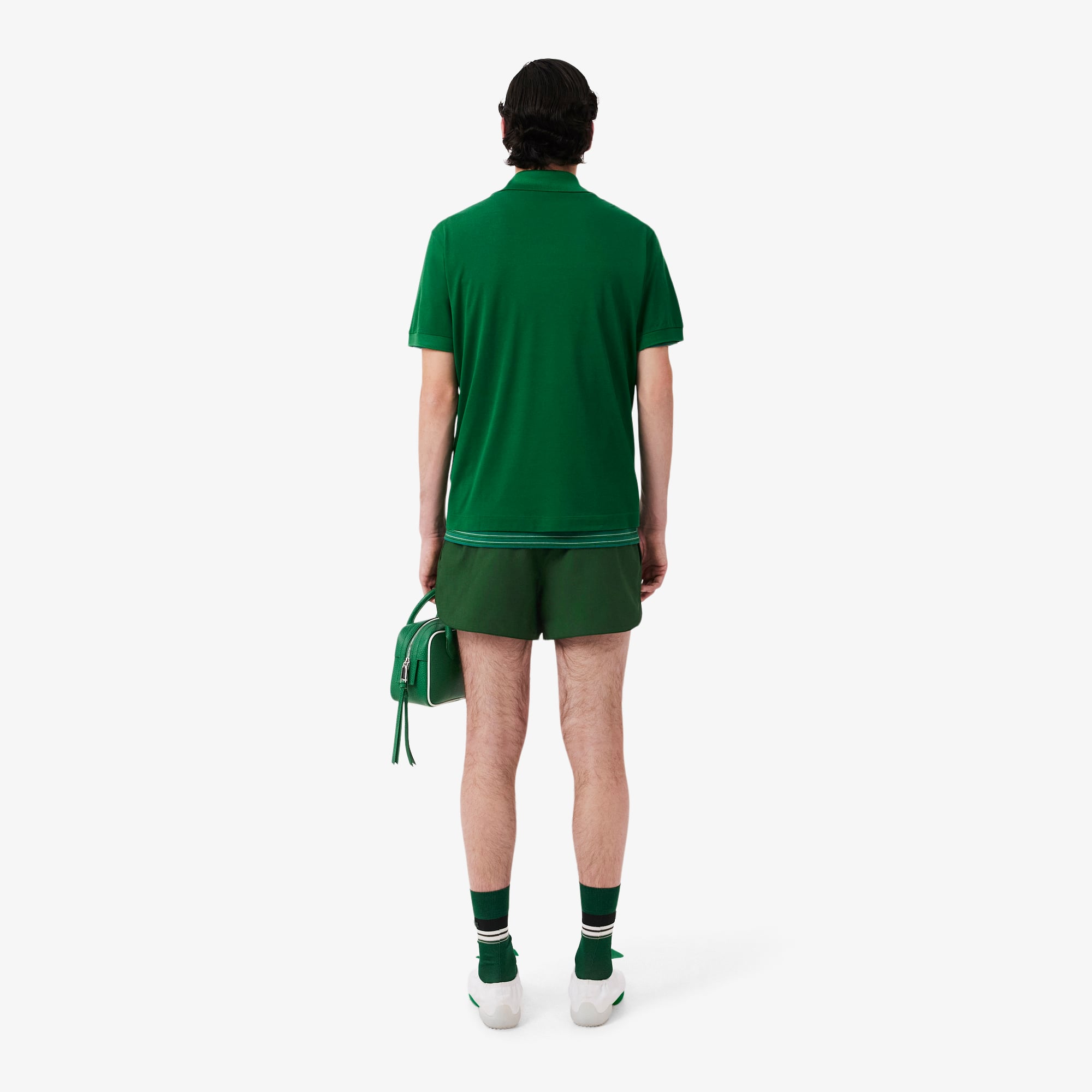 Lacoste SS26 RUNWAY Erkek Yün Yeşil Şort görsel 3