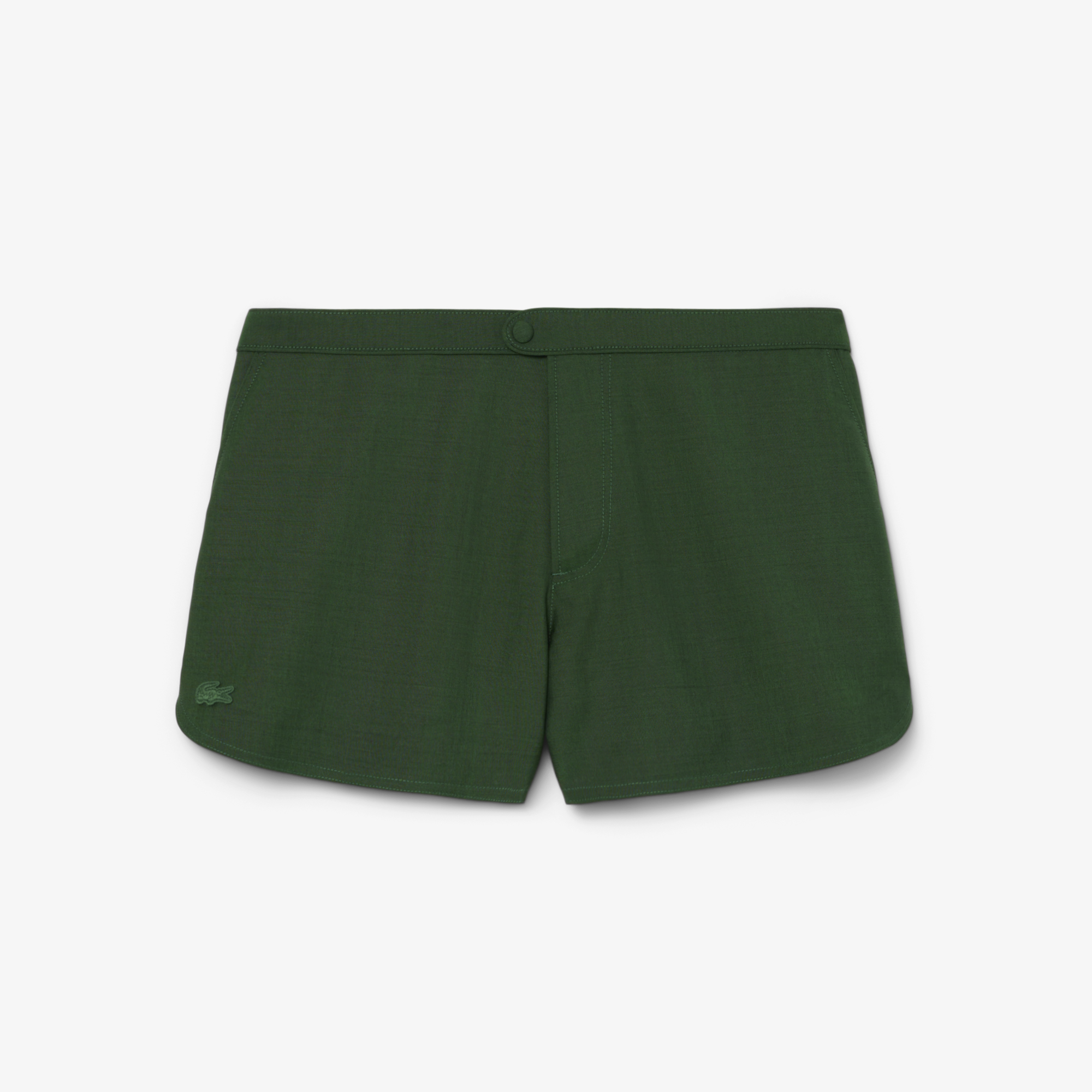 Lacoste SS26 RUNWAY Erkek Yün Yeşil Şort görsel 5