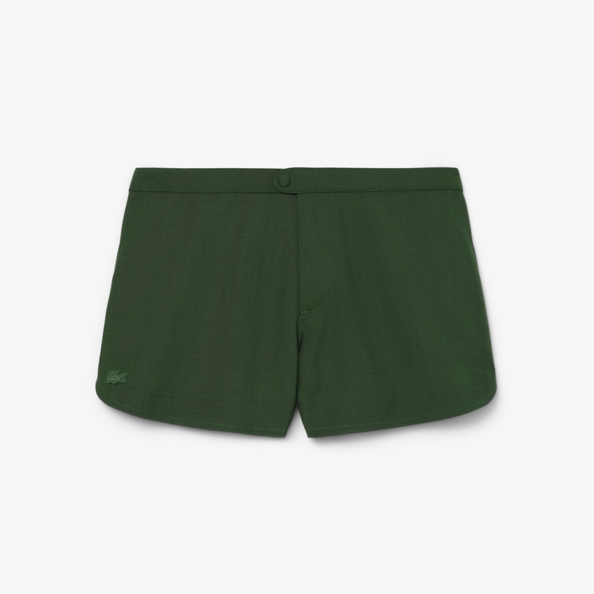 SS26 RUNWAY Erkek Yün Yeşil Şort