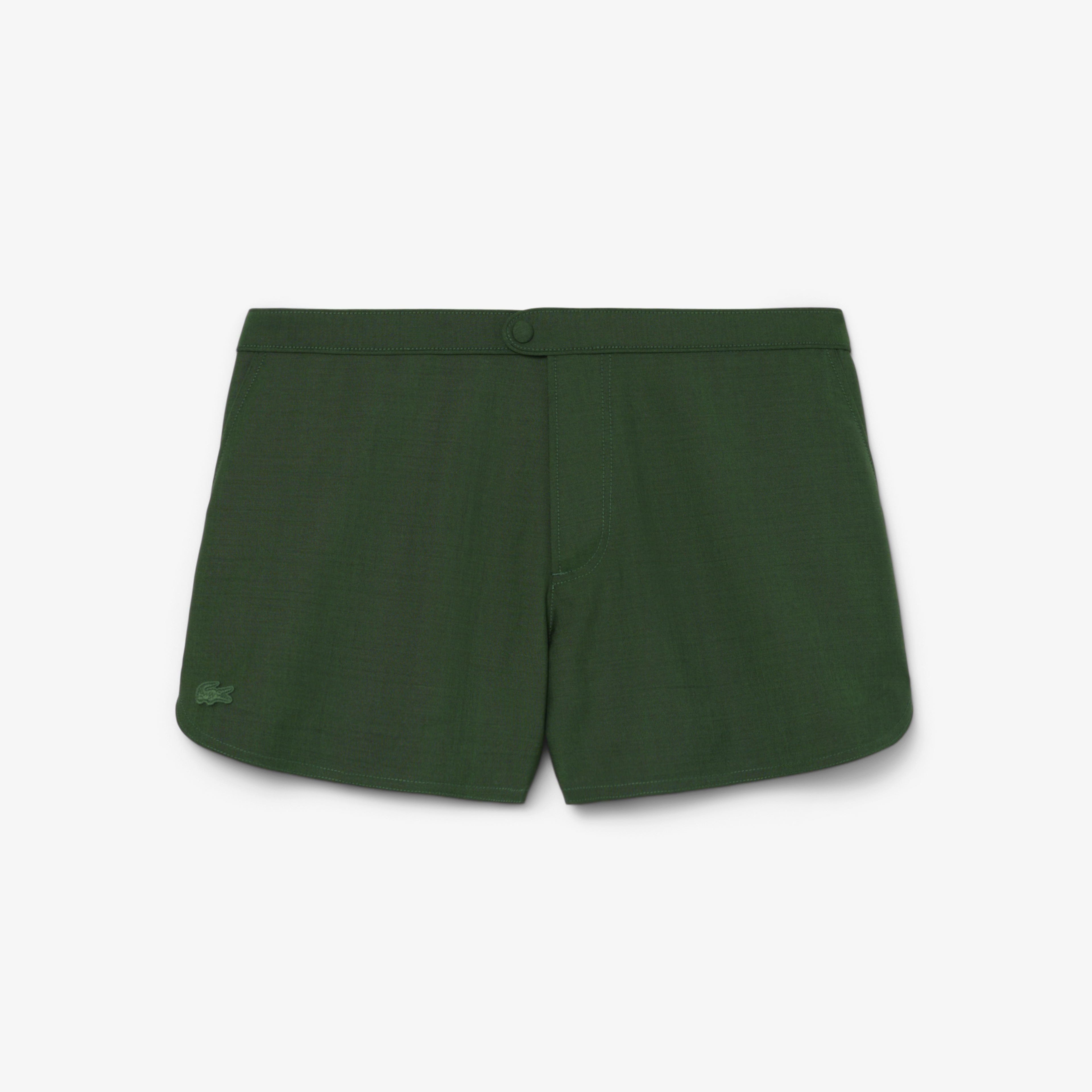 SS26 RUNWAY Erkek Yün Yeşil Şort