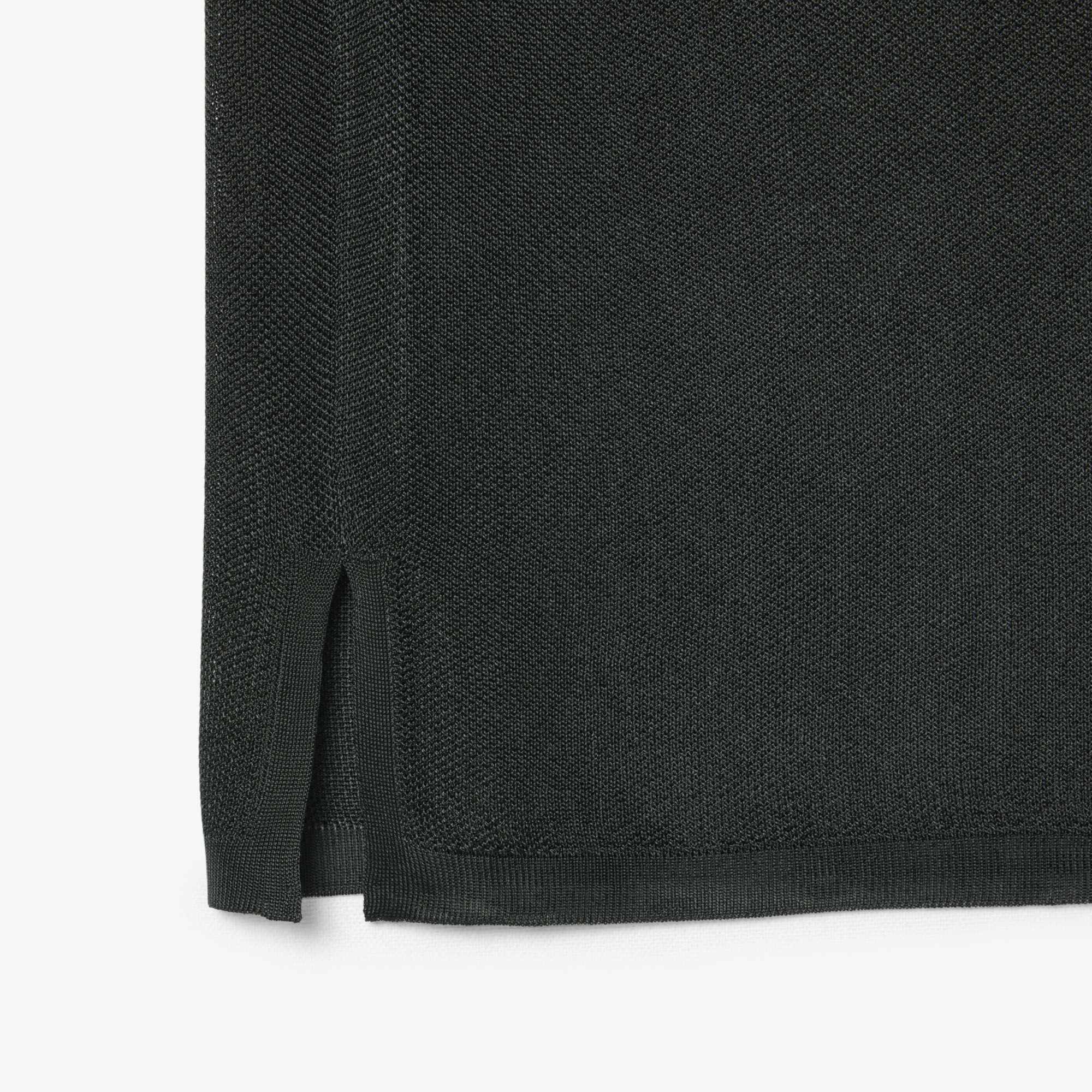 Lacoste SS26 RUNWAY Erkek Slim Fit Kısa Kollu Polo Yaka Saten Koyu Yeşil Triko görsel 8
