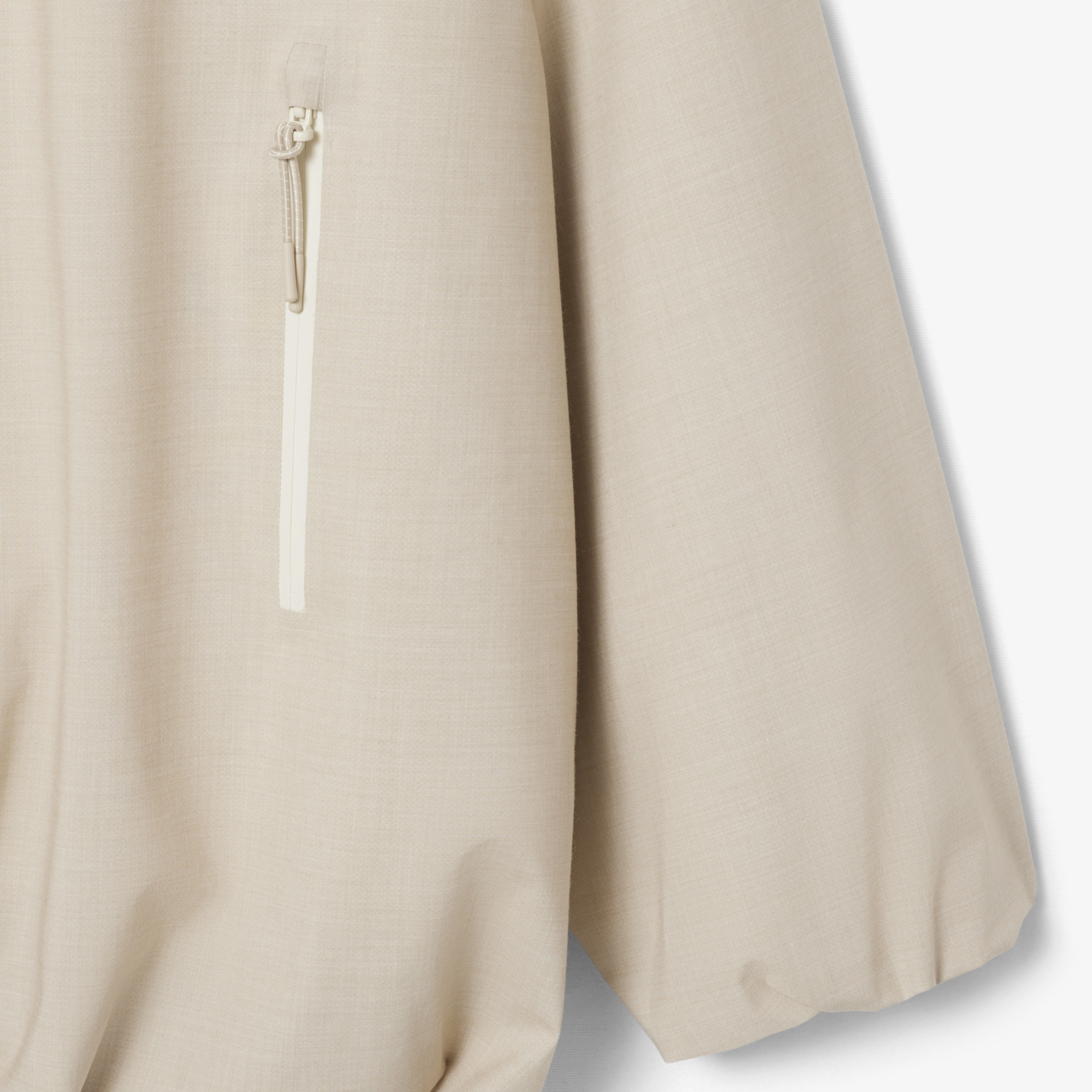 SS26 RUNWAY Unisex Bej Yağmurluk