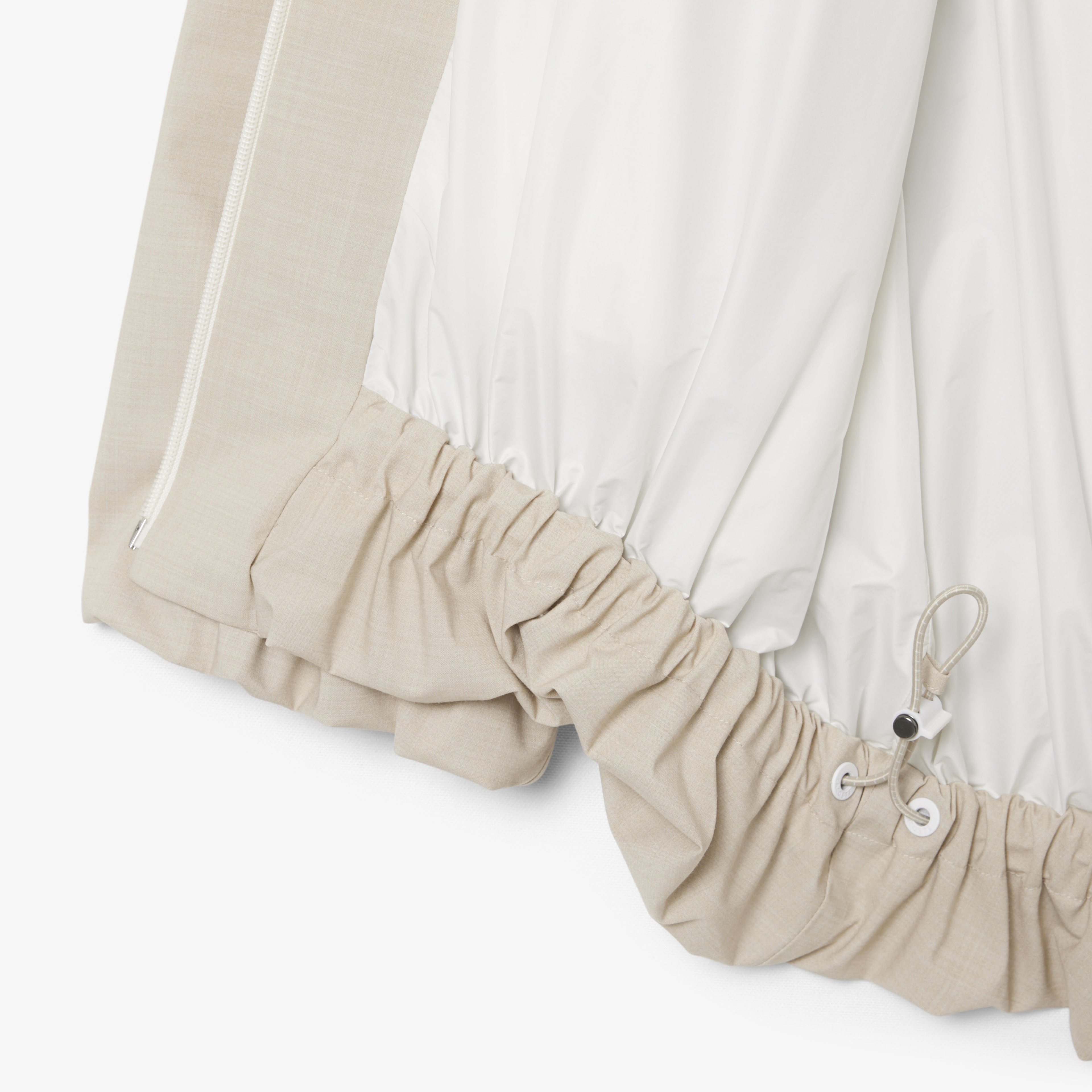 SS26 RUNWAY Unisex Bej Yağmurluk