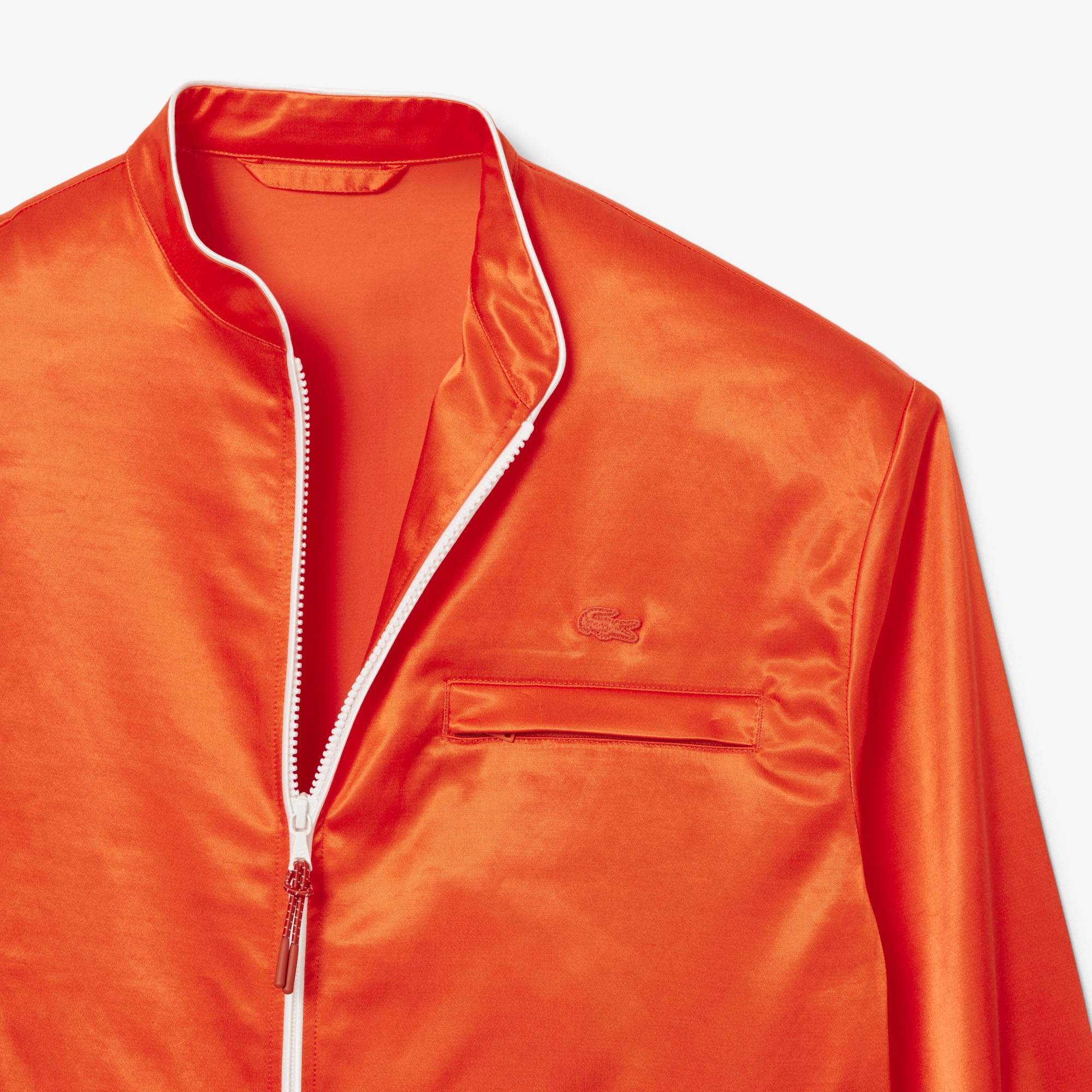 SS26 RUNWAY Kadın Fermuarlı Turuncu Ceket