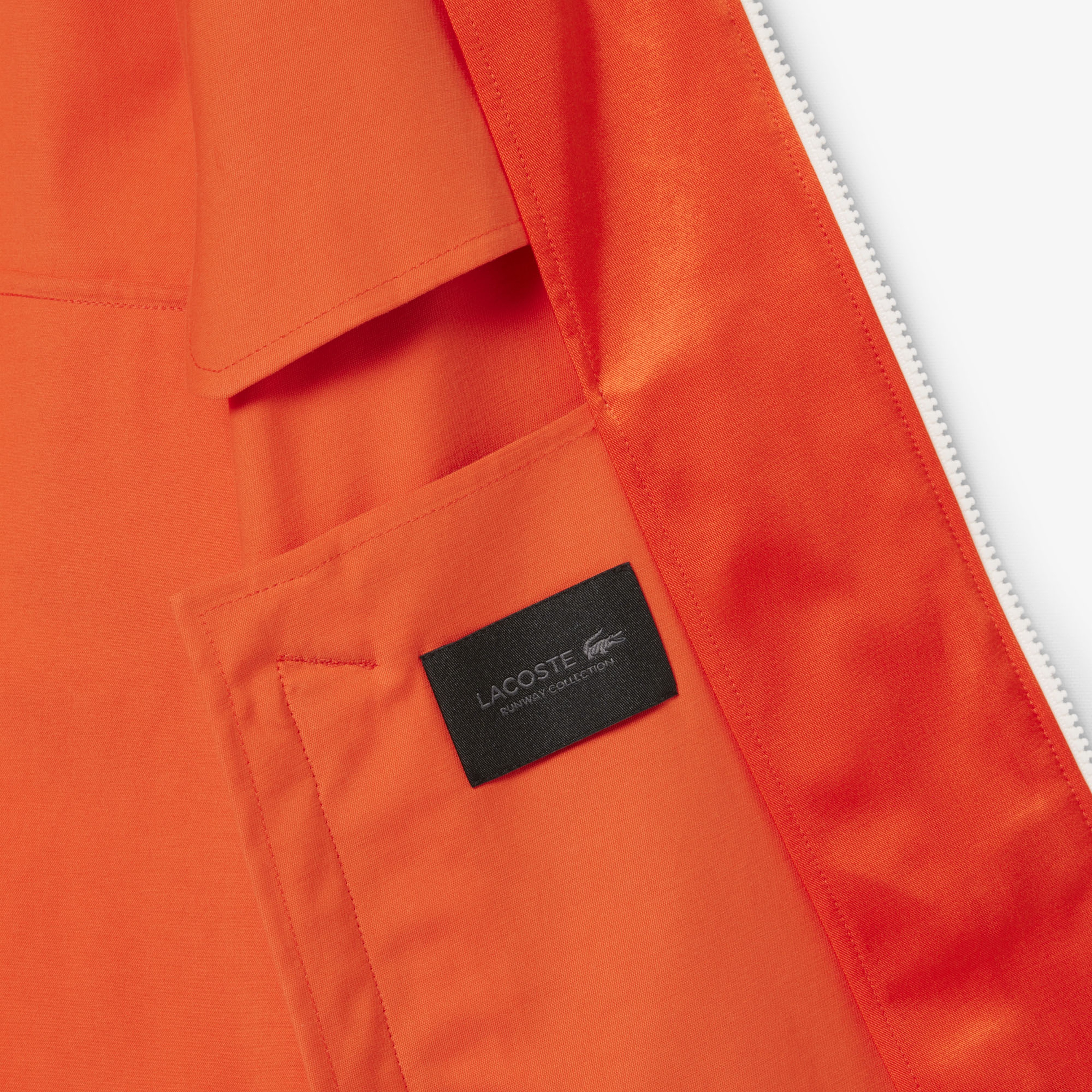 SS26 RUNWAY Kadın Fermuarlı Turuncu Ceket