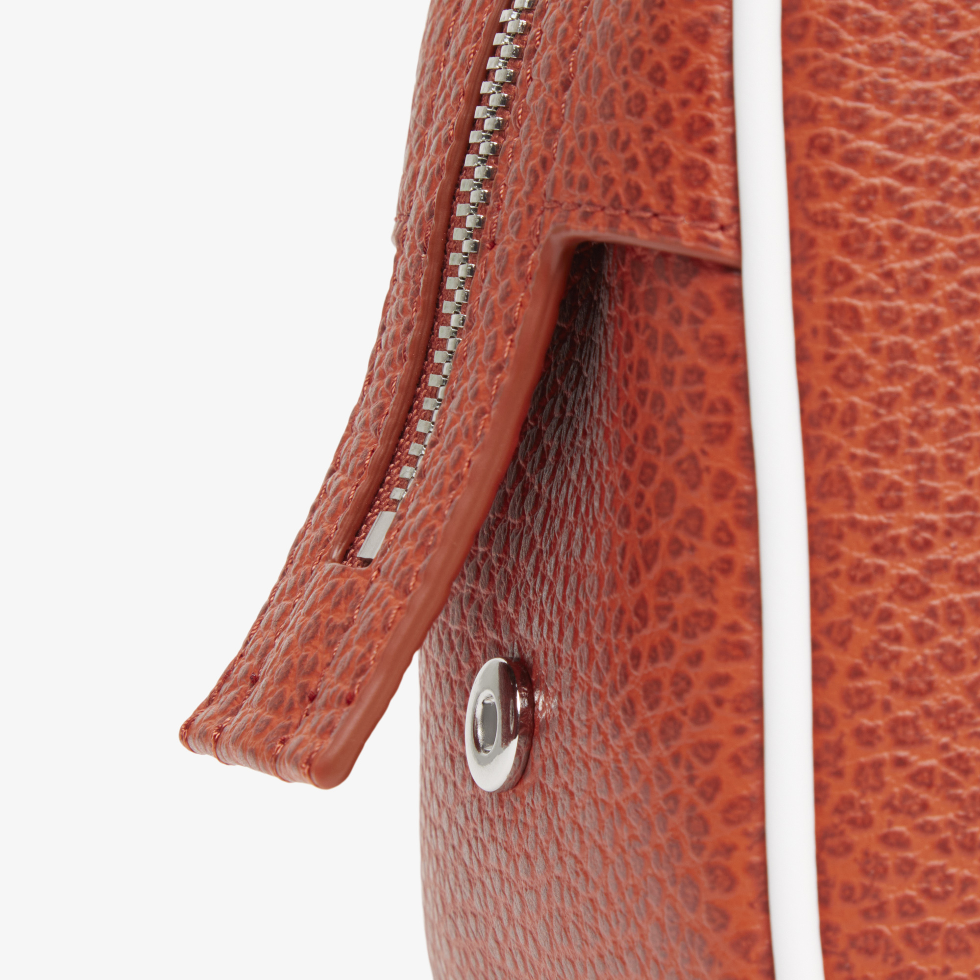 SS26 RUNWAY Unisex Deri Turuncu Seyahat Çantası