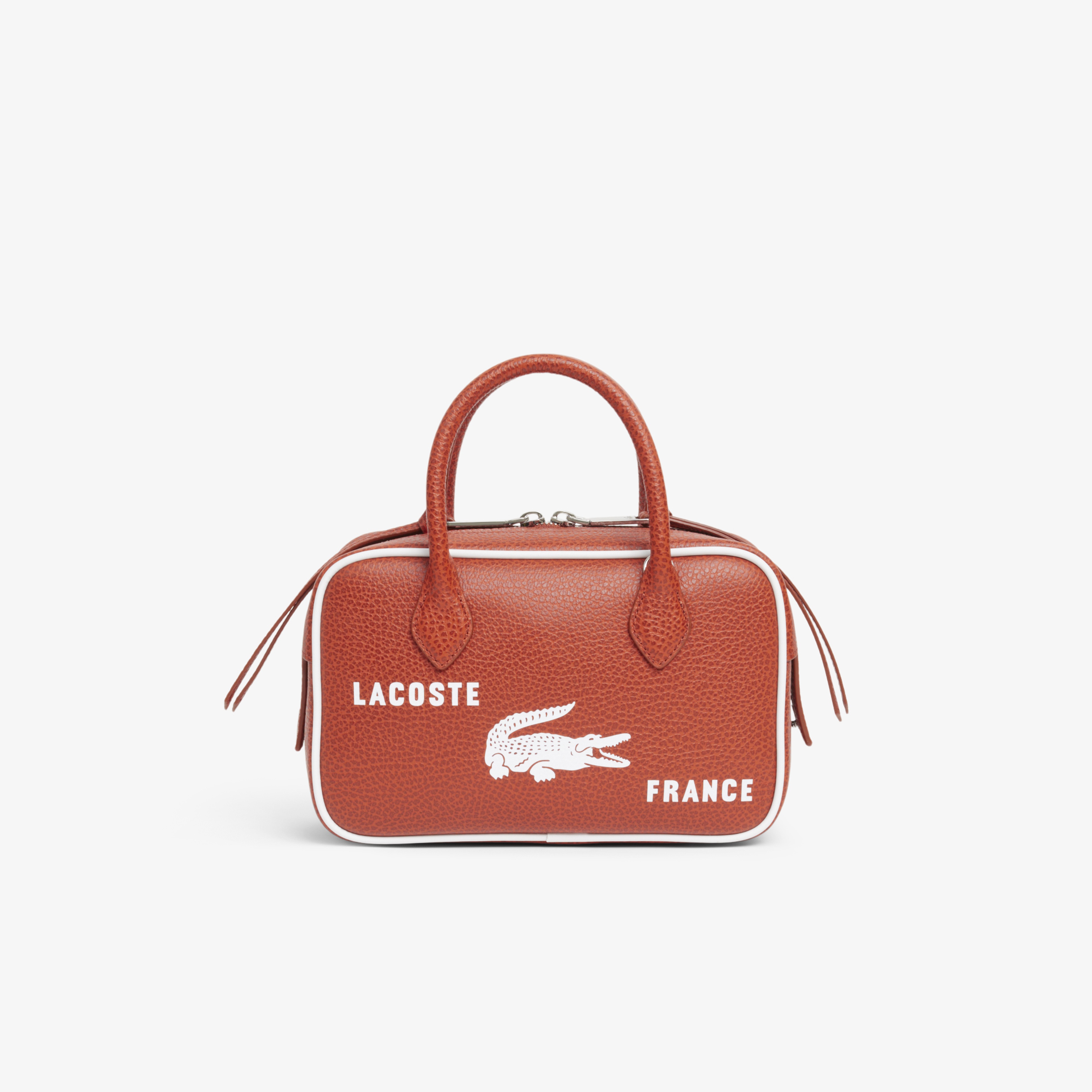 SS26 RUNWAY Unisex Deri Turuncu Seyahat Çantası