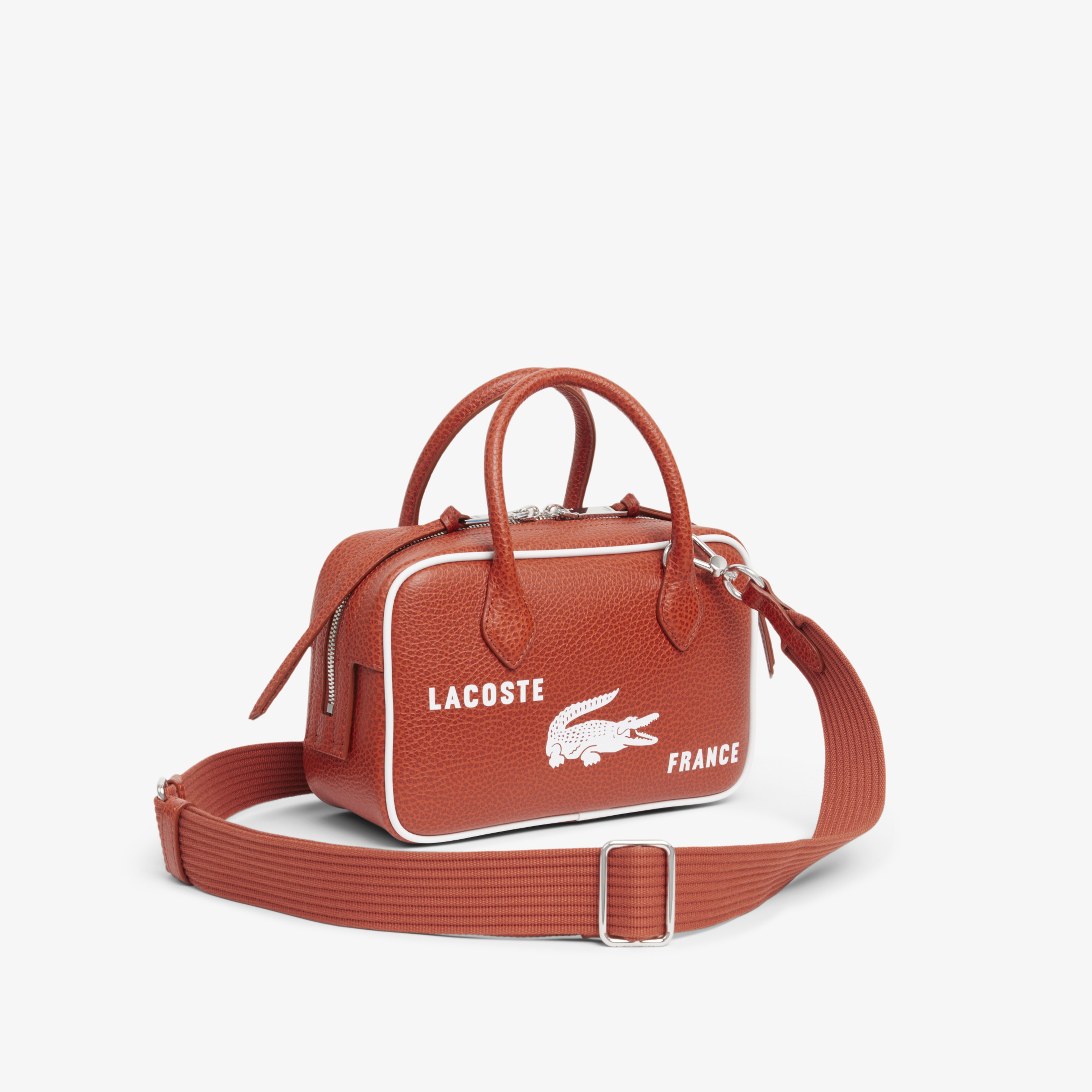 SS26 RUNWAY Unisex Deri Turuncu Seyahat Çantası