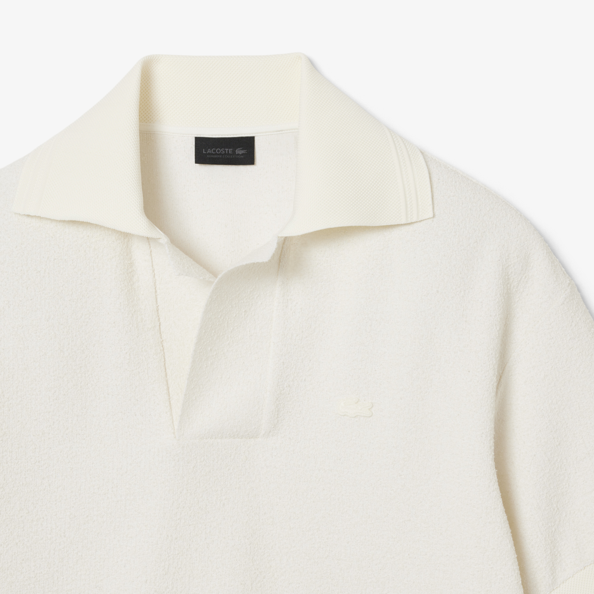 Lacoste SS26 RUNWAY Erkek Beyaz Polo görsel 7