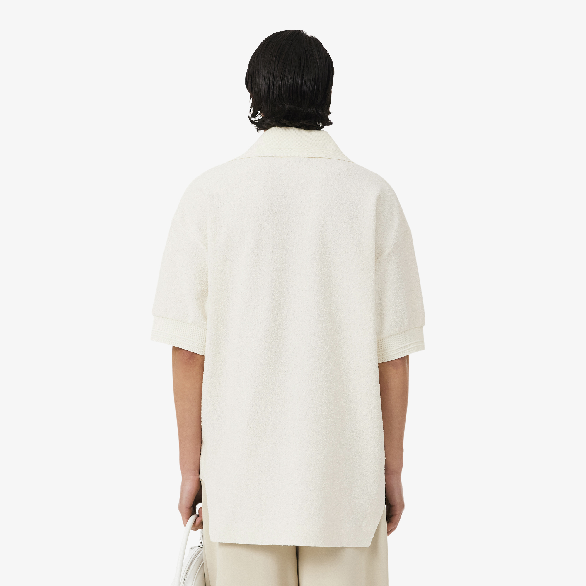 Lacoste SS26 RUNWAY Erkek Beyaz Polo görsel 3