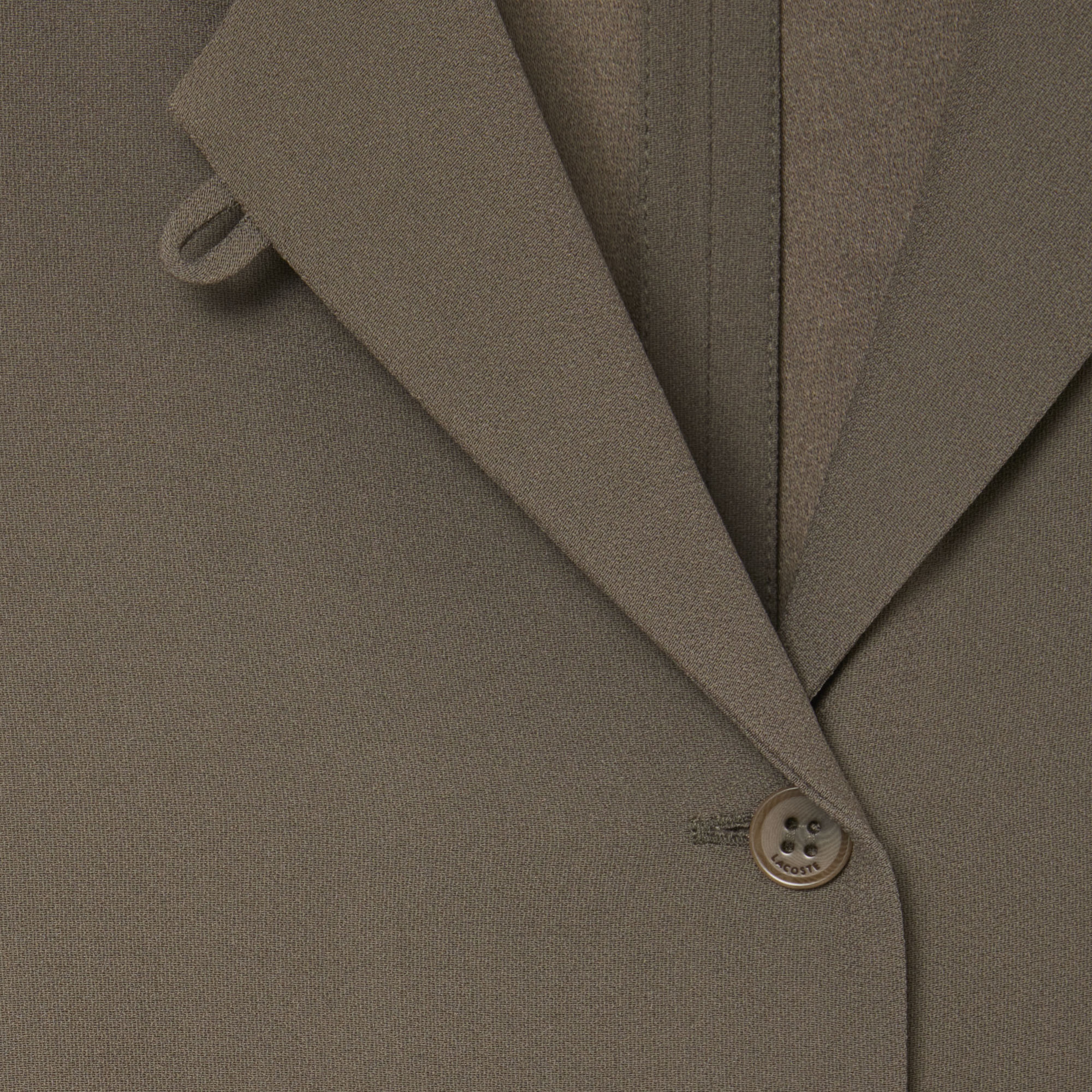 SS26 RUNWAY Kadın Regular Fit Kısa Kollu Polo Yaka Kahverengi Gömlek