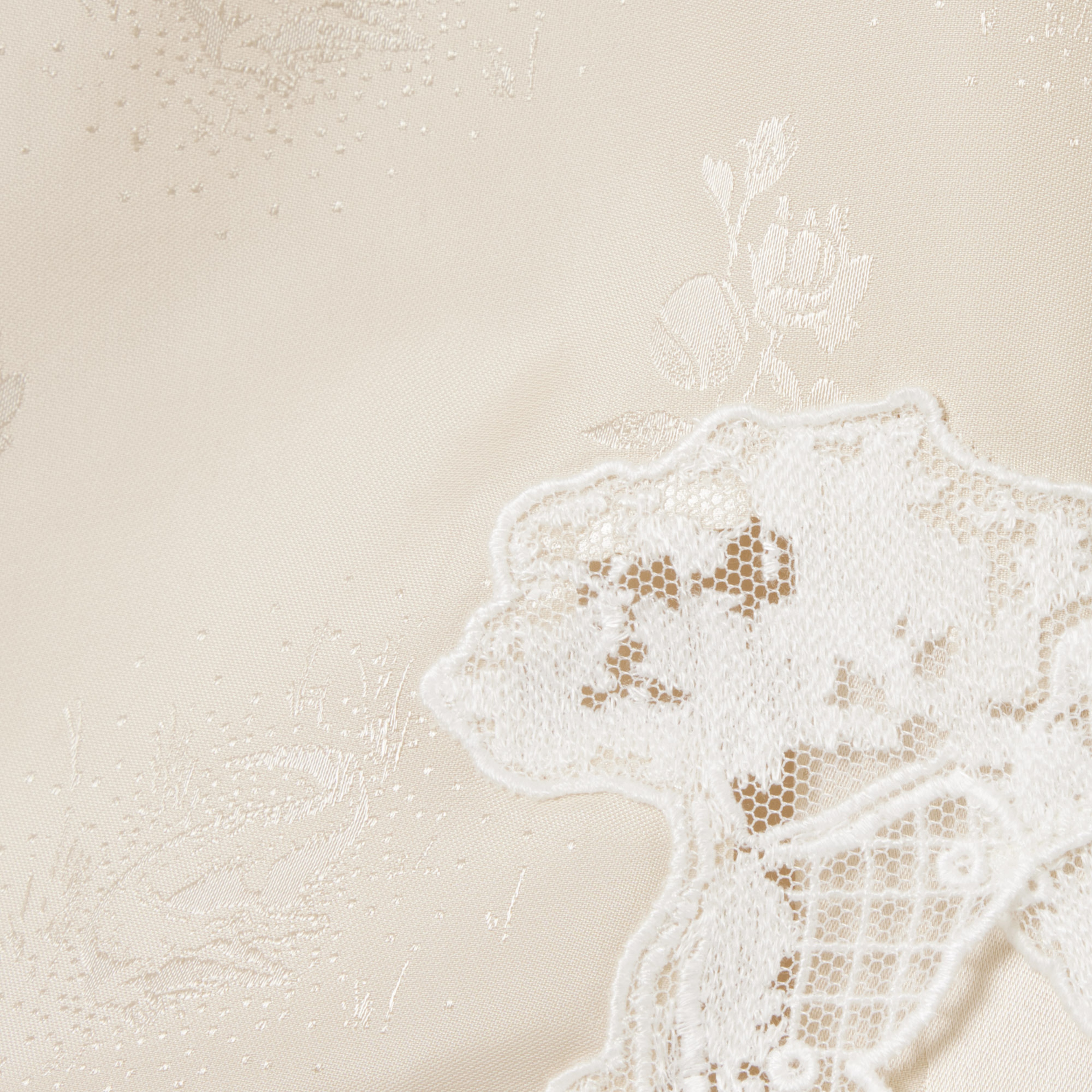 SS26 RUNWAY Kadın Regular Fit Kolsuz Desenli Bej Elbise