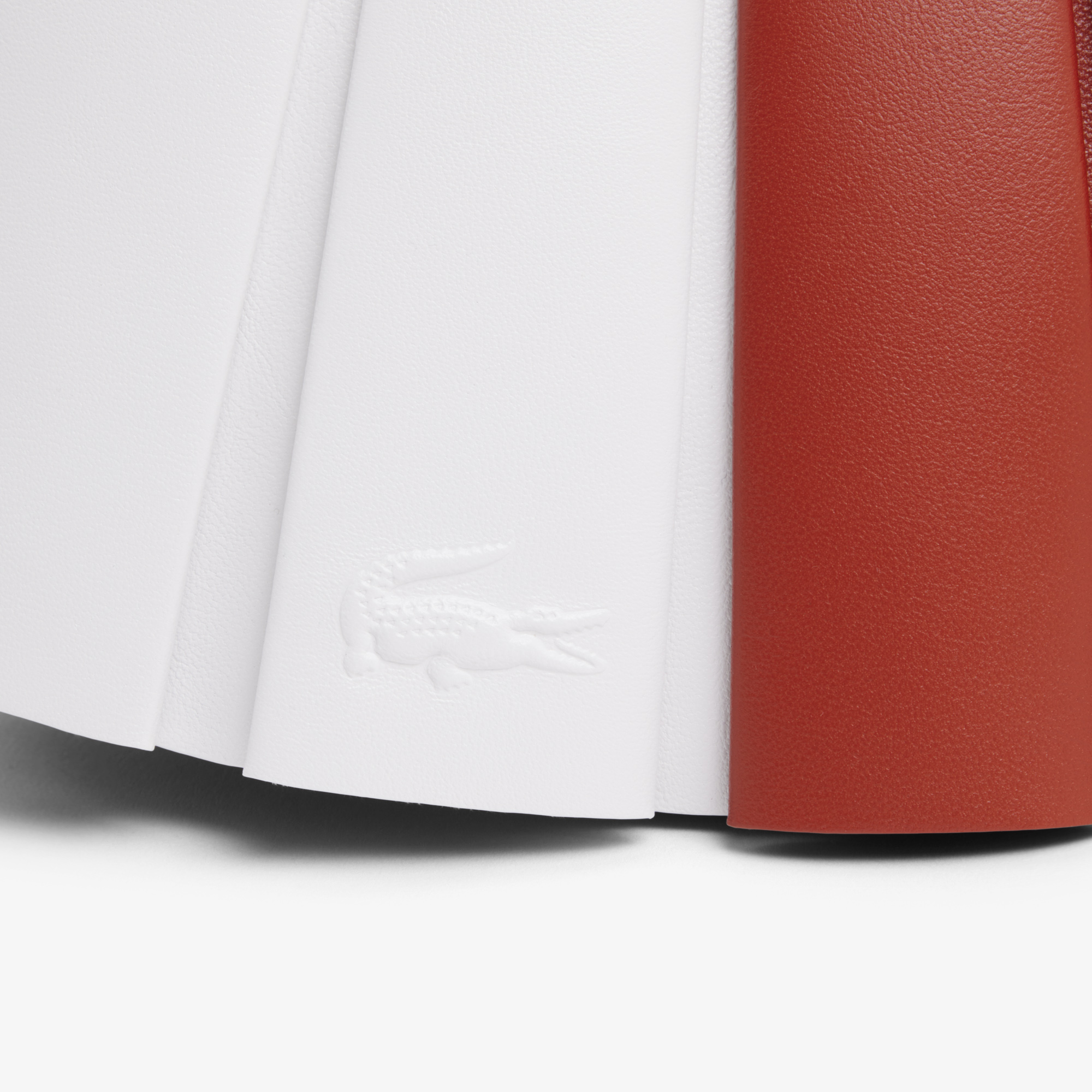 Lacoste SS26 RUNWAY Small Lenglen Kadın Renk Bloklu Turuncu Omuz Çantası görsel 6