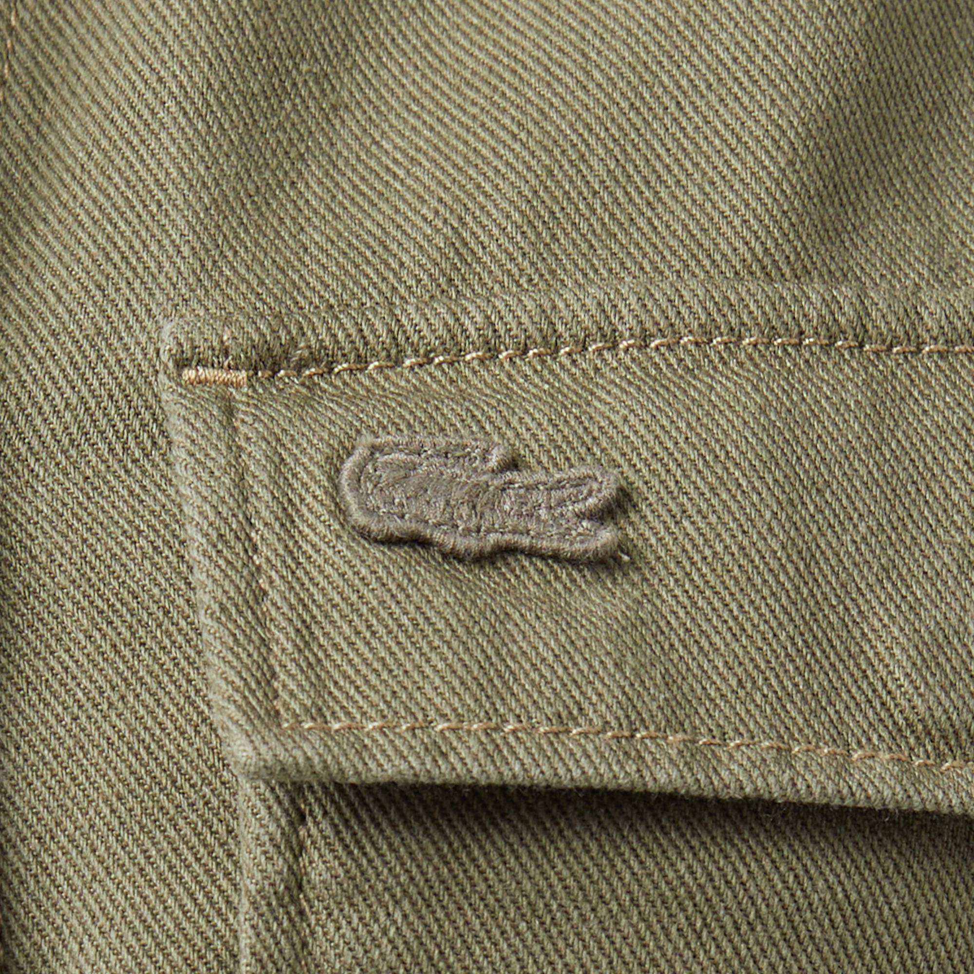 Lacoste Kadın Flare Fit Kısa Kollu Haki Elbise görsel 7