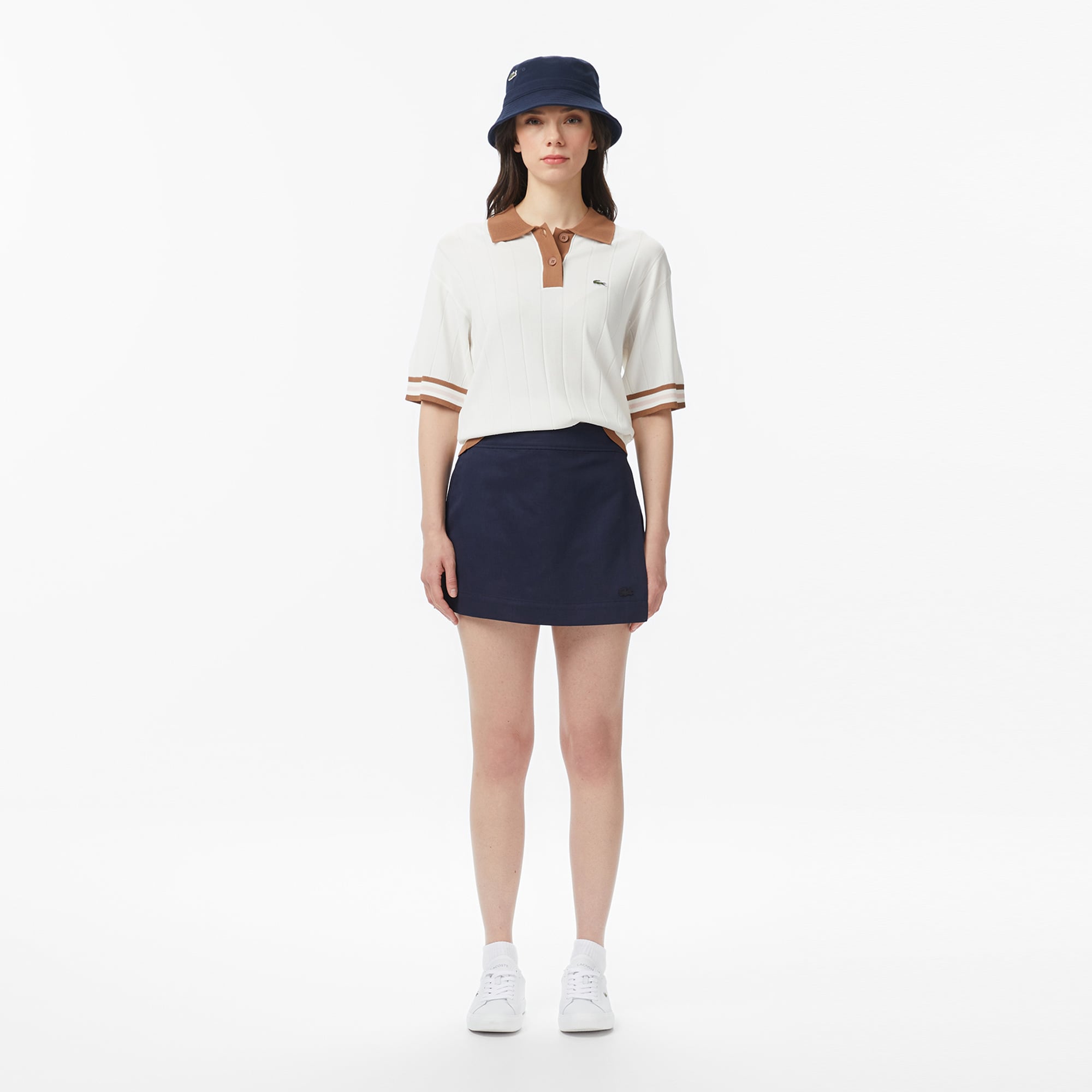 Lacoste Kadın Classic Fit Lacivert Etek