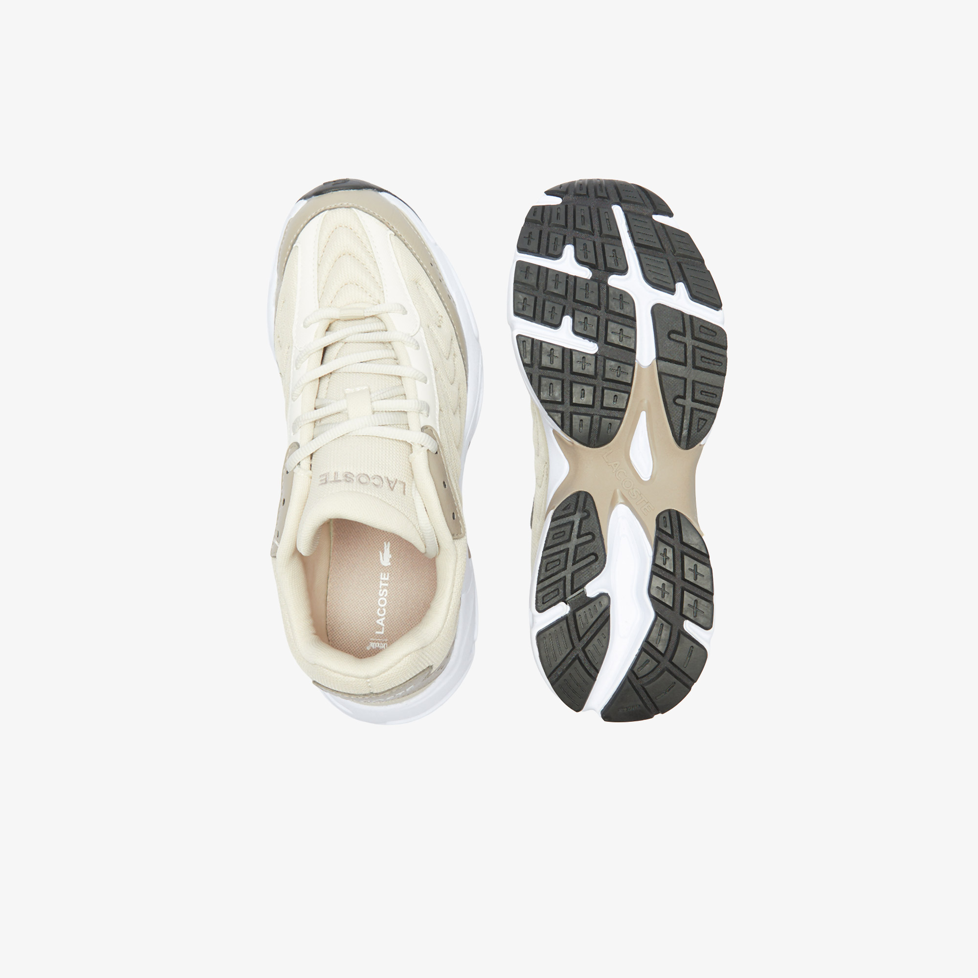 Lacoste Storm 96 2K Lite Kadın Bej Sneaker görsel 6