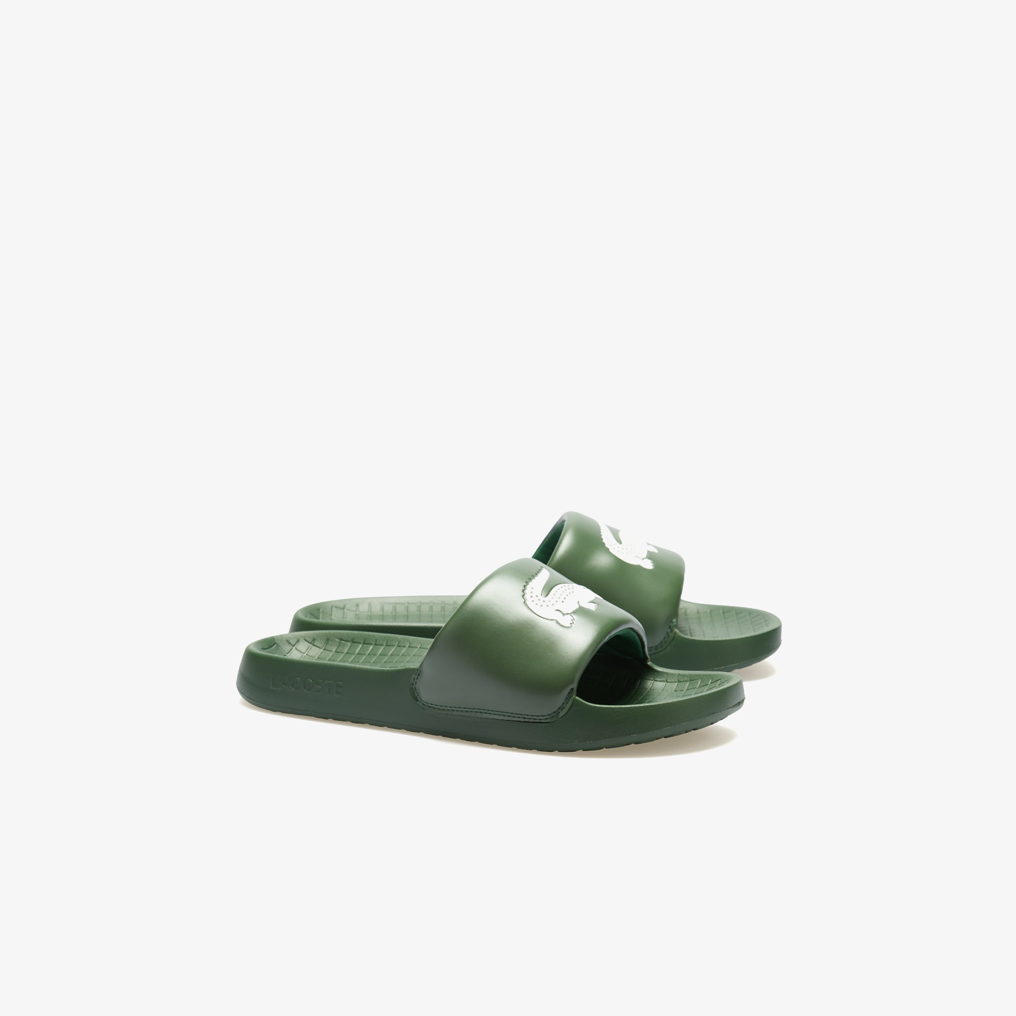 Lacoste Yeşil Lacoste Serve Slide 1.0 Erkek Terlik