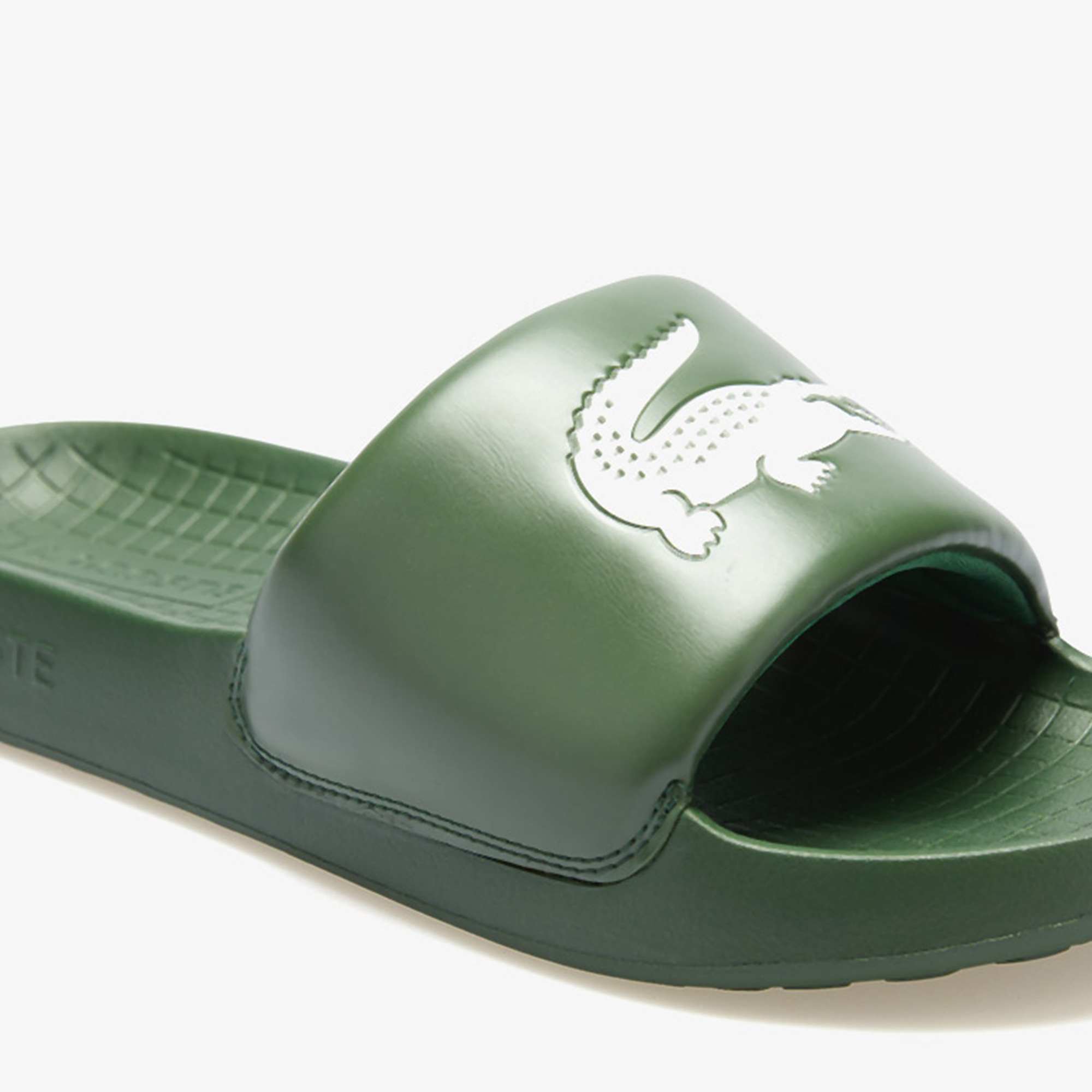 Lacoste Yeşil Lacoste Serve Slide 1.0 Erkek Terlik