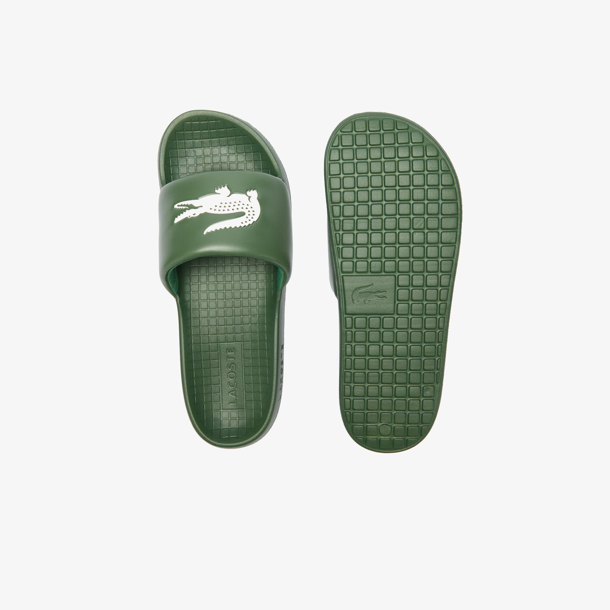 Lacoste Yeşil Lacoste Serve Slide 1.0 Erkek Terlik