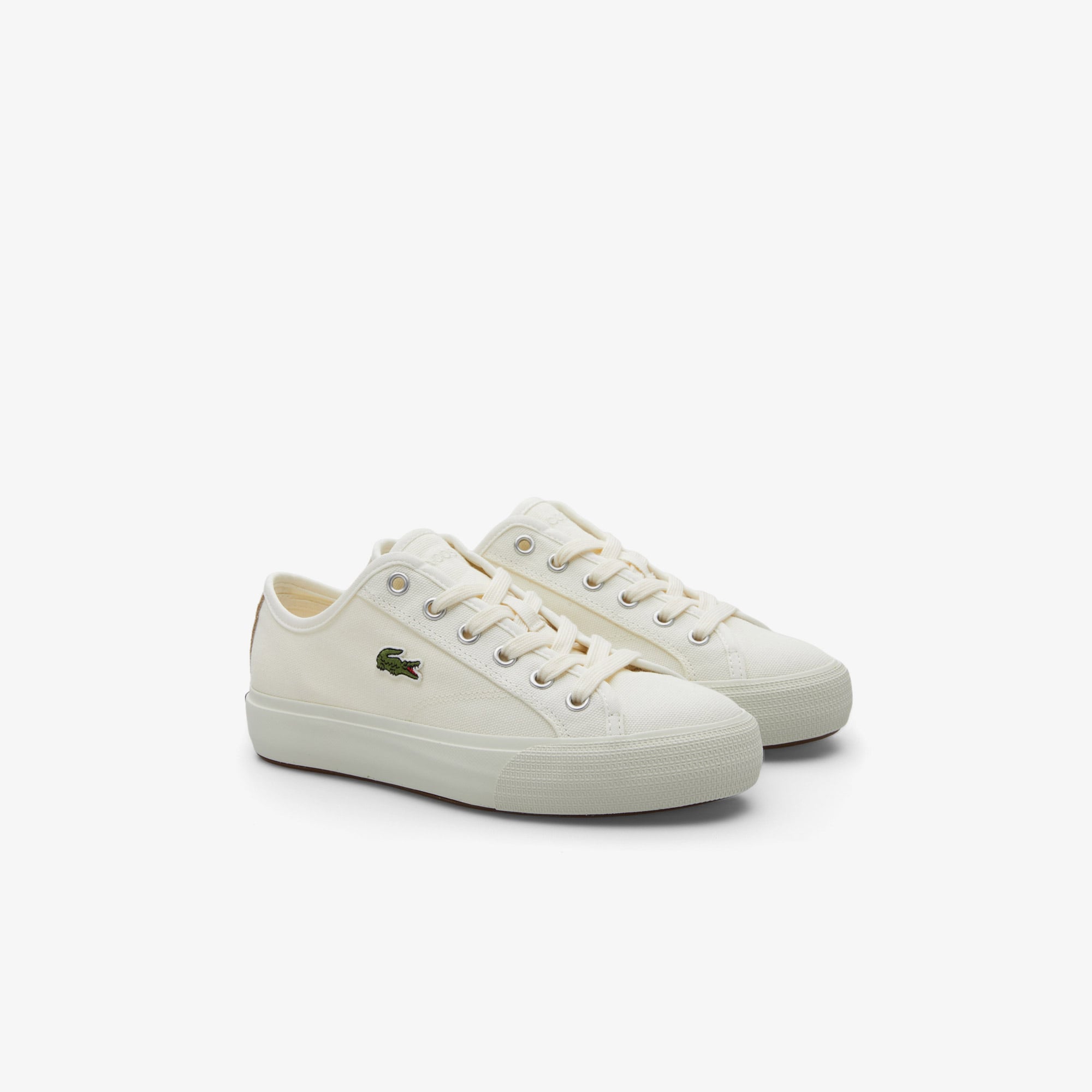 Lacoste Backcourt Kadın Krem Sneaker görsel 2
