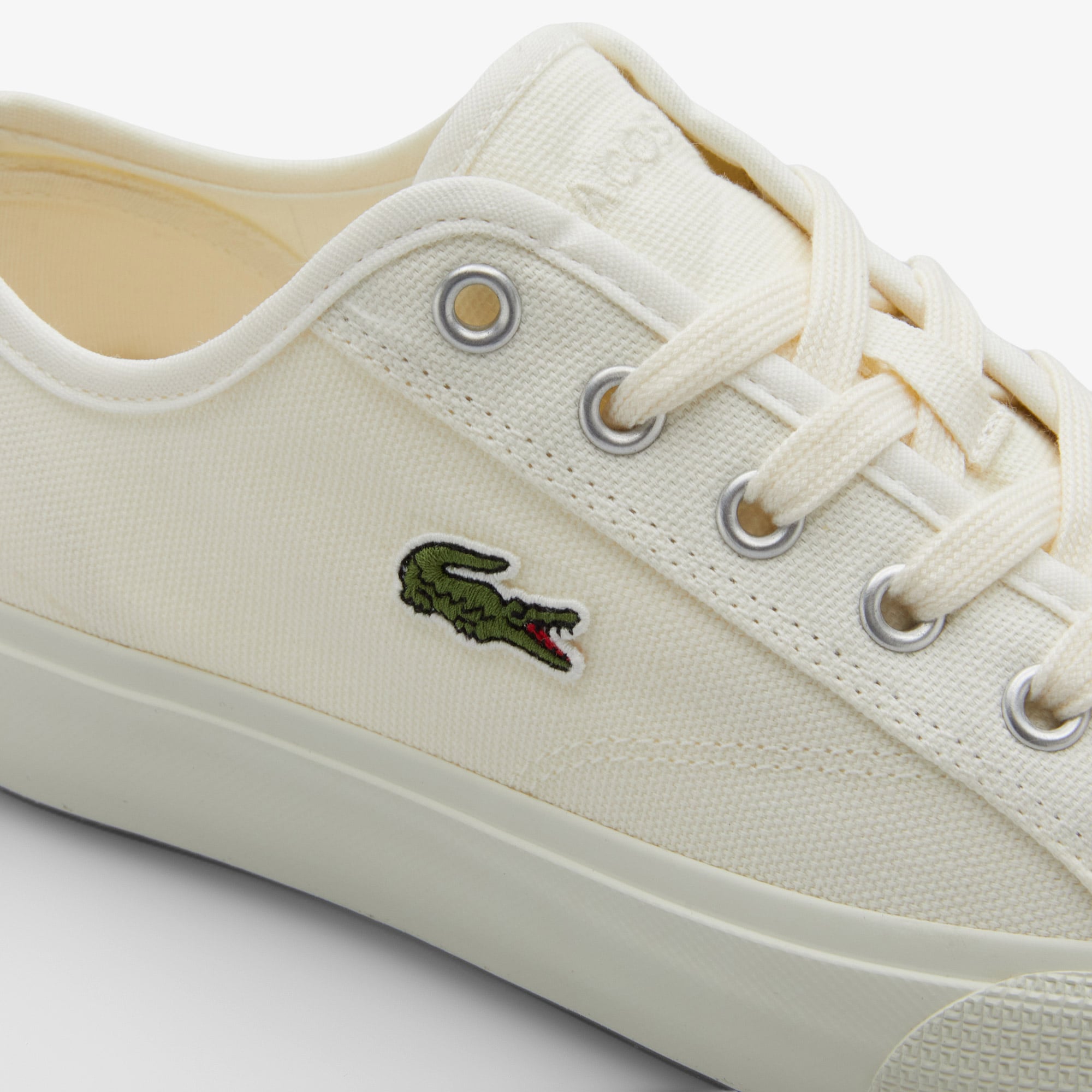 Lacoste Backcourt Kadın Krem Sneaker görsel 6