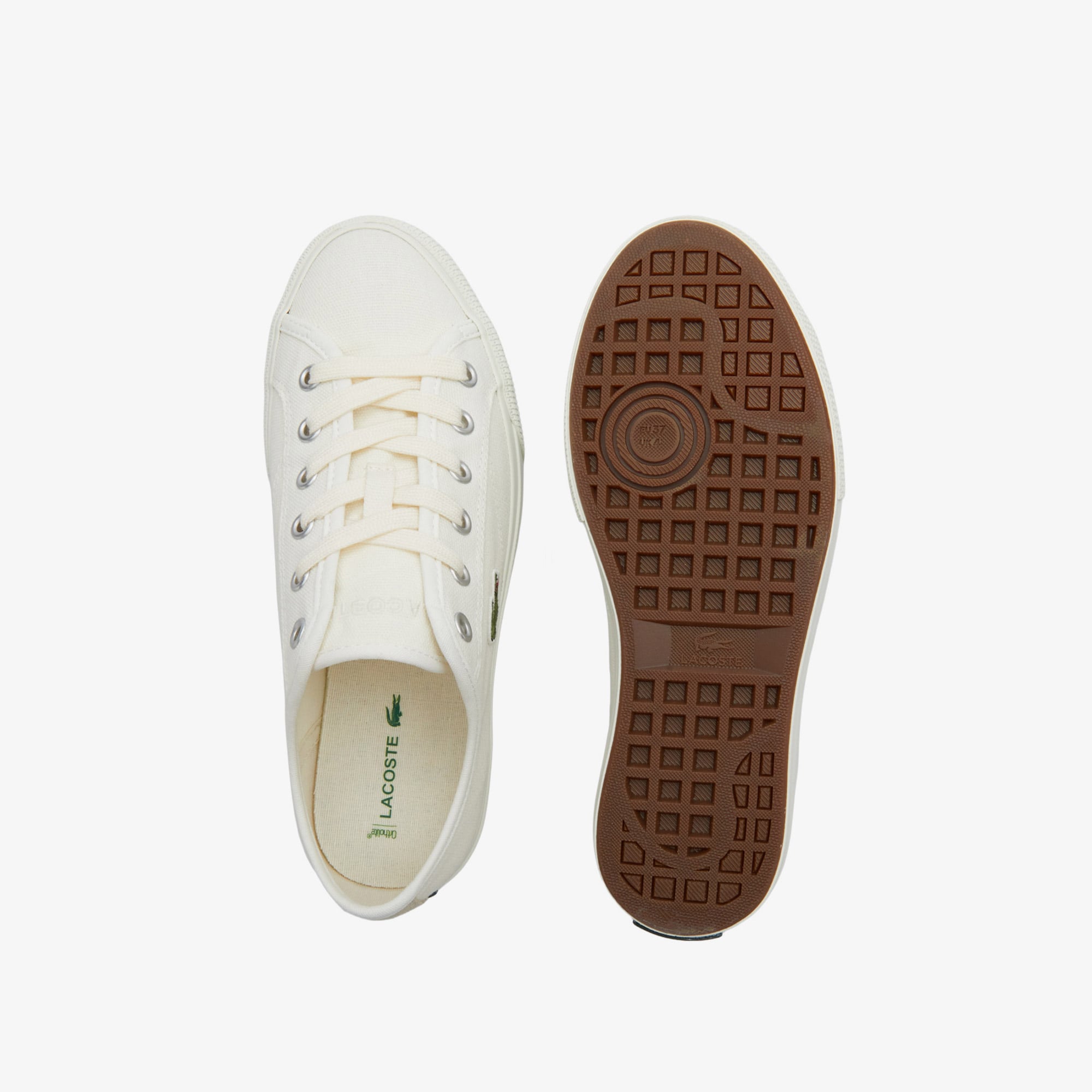 Lacoste Backcourt Kadın Krem Sneaker görsel 5