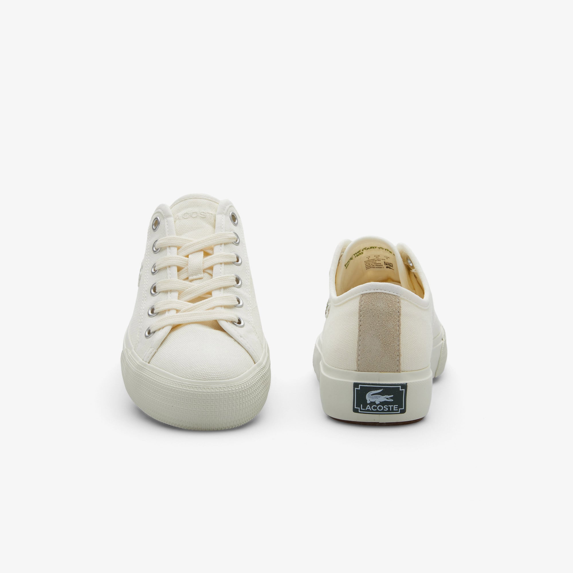 Lacoste Backcourt Kadın Krem Sneaker görsel 4