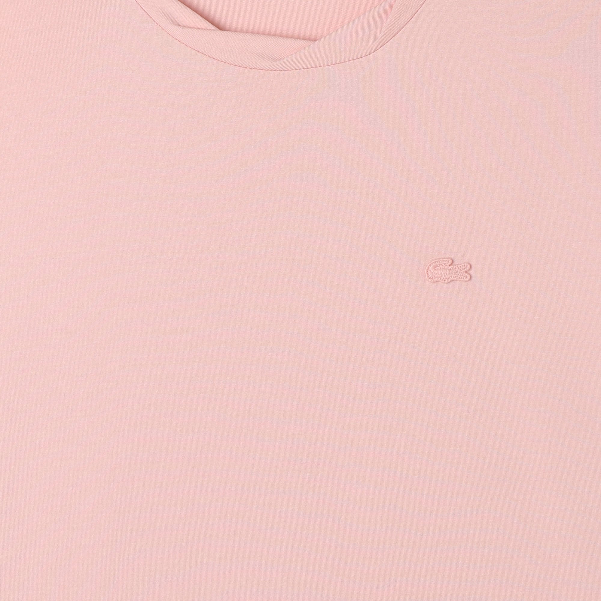 Lacoste Kadın Relaxed Fit Bisiklet Yaka Açık Pembe T-Shirt görsel 4