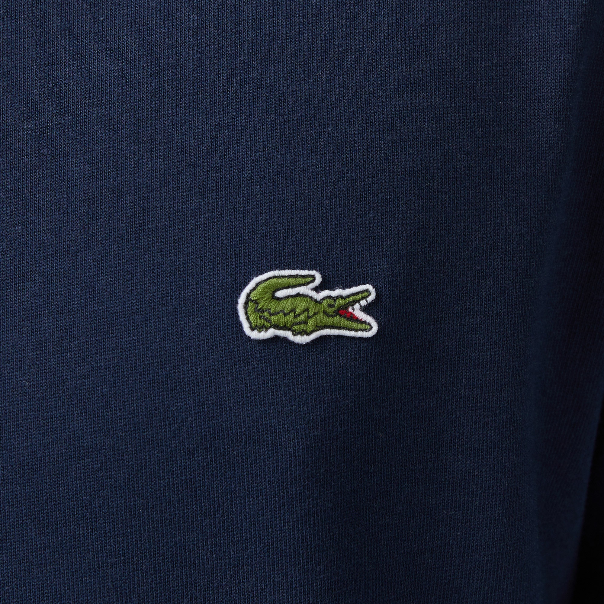 Erkek Regular Fit Bisiklet Yaka Renk Bloklu Lacivert T-Shirt