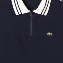 Kadın Loose Fit Polo Yaka Lacivert Sweatshirt Lacivert