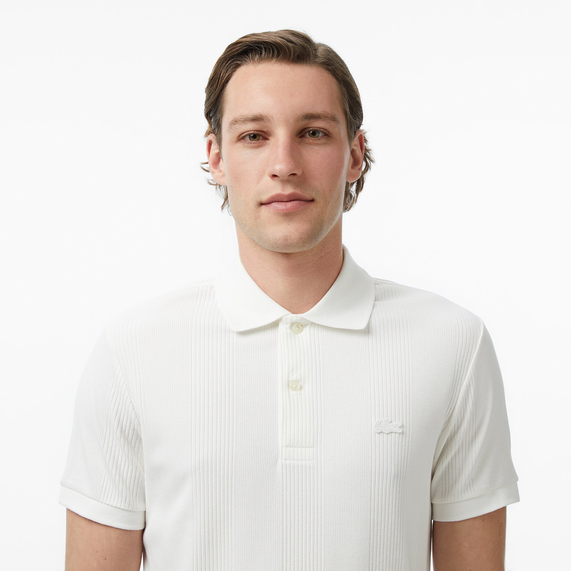 Lacoste Erkek Classic Fit Beyaz Polo görsel 2