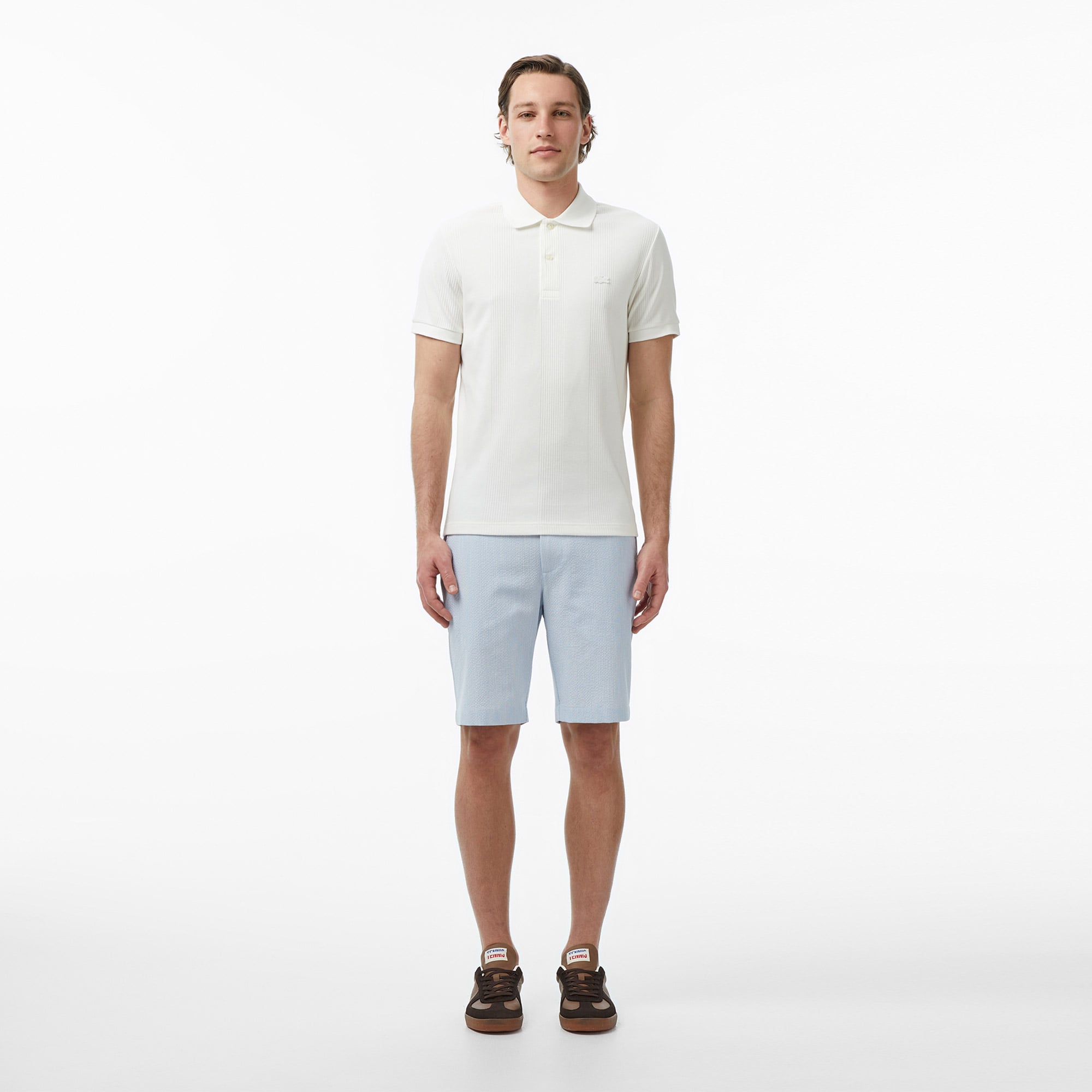 Lacoste Erkek Classic Fit Beyaz Polo görsel 6