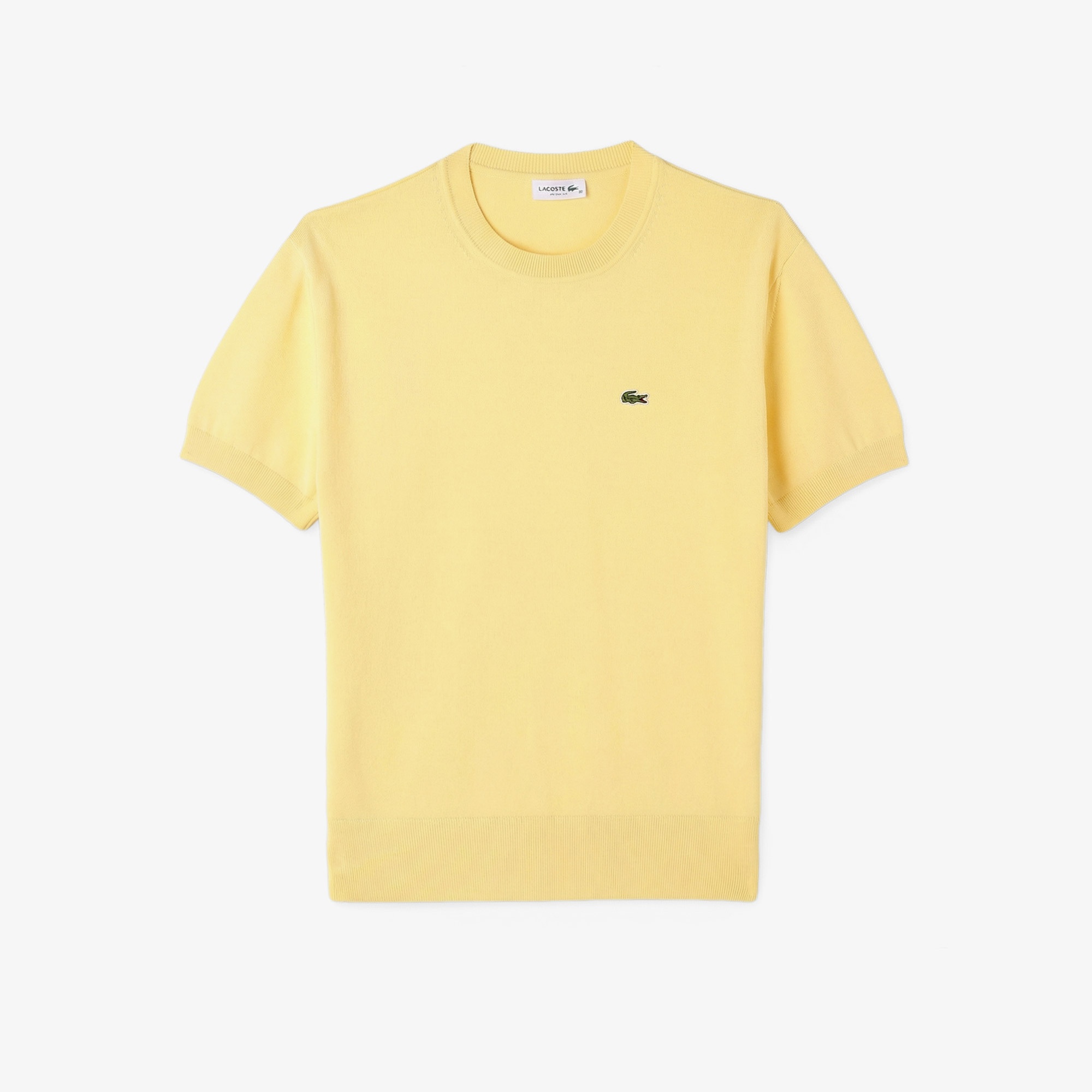 Kadın Relaxed Fit Kısa Kollu Bisiklet Yaka Sarı Bluz